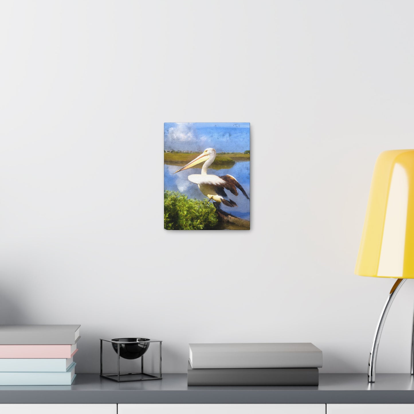 Mystic Marsh Pelican - Canvas