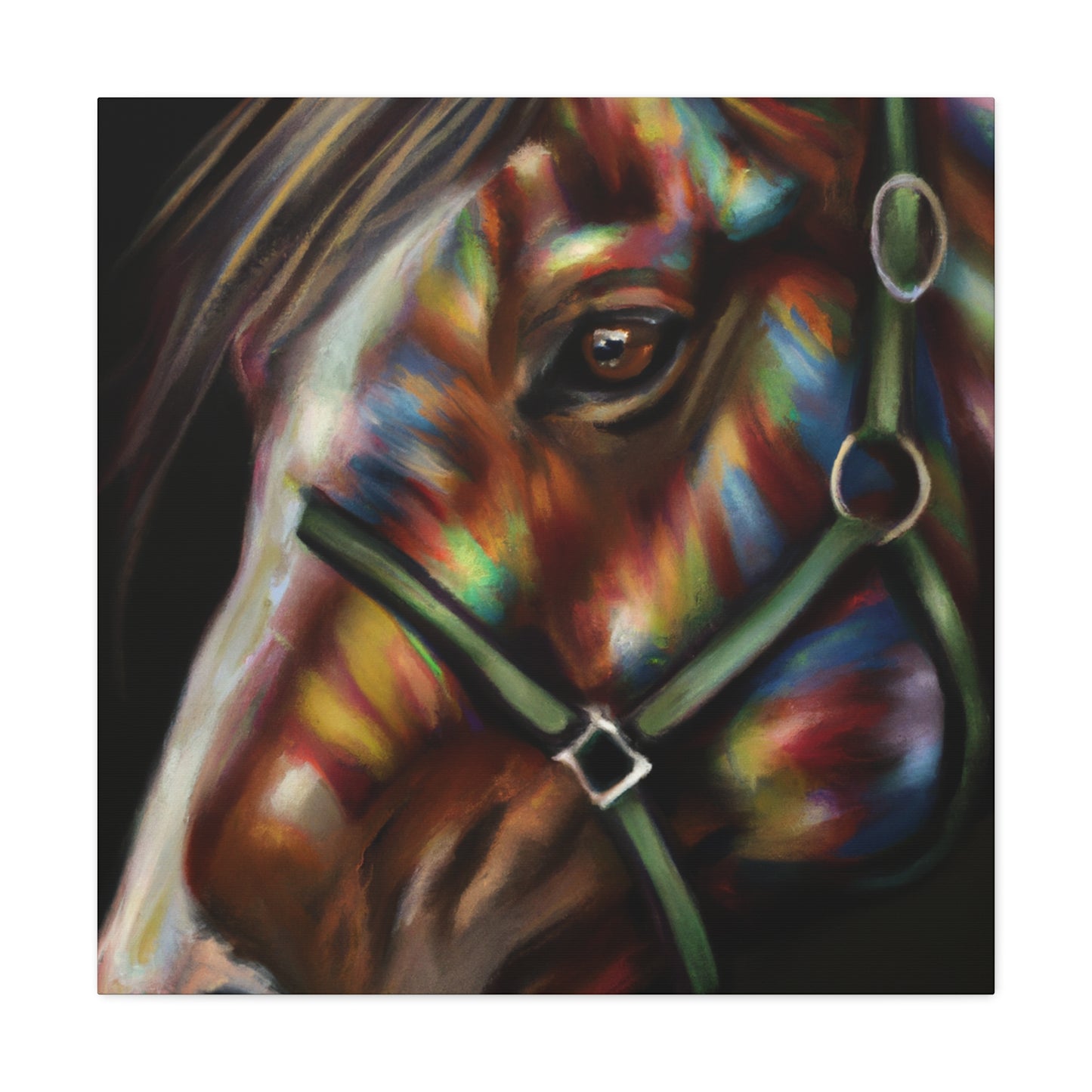 "Vivid Steed". - Canvas
