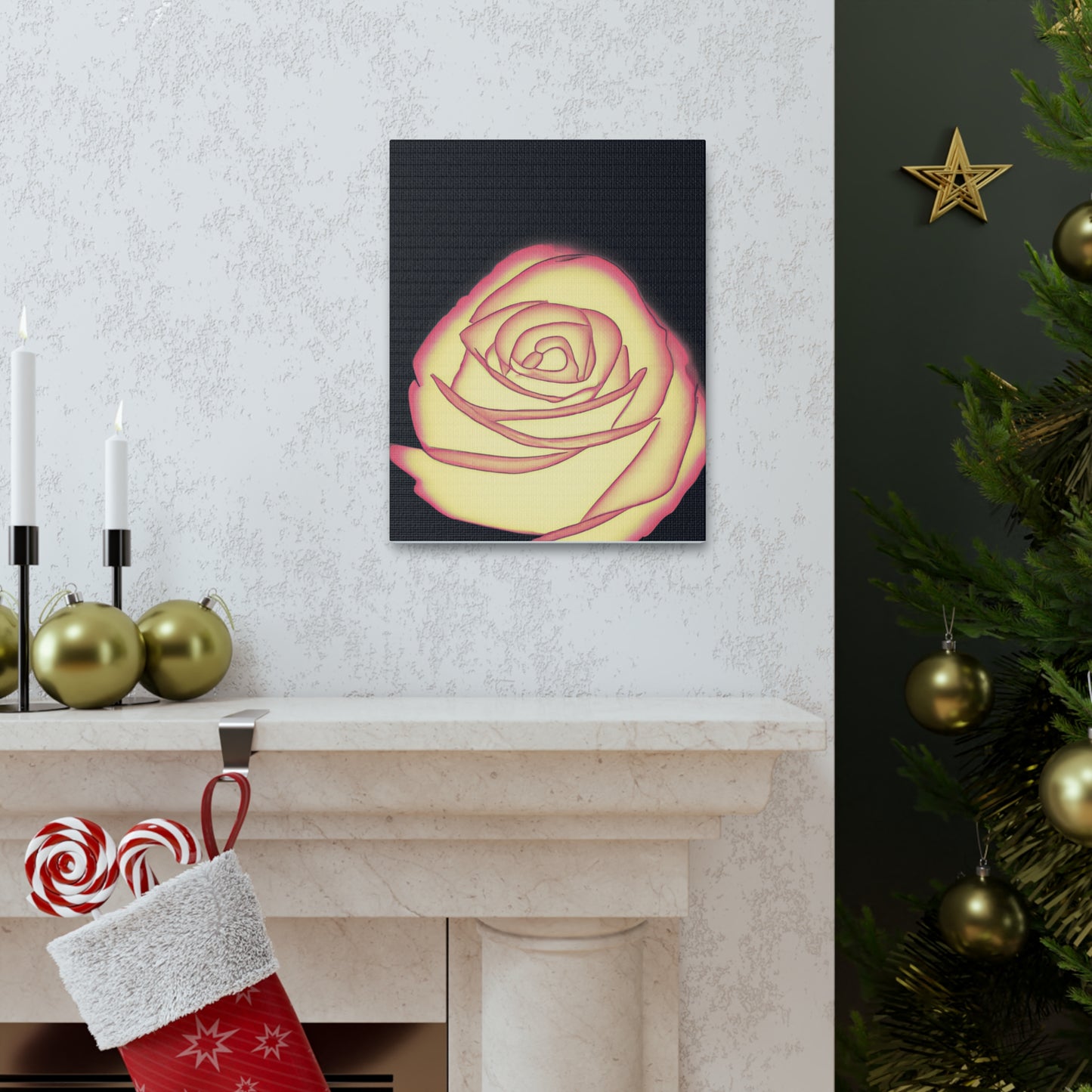 Abstract Rose Bloom. - Canvas