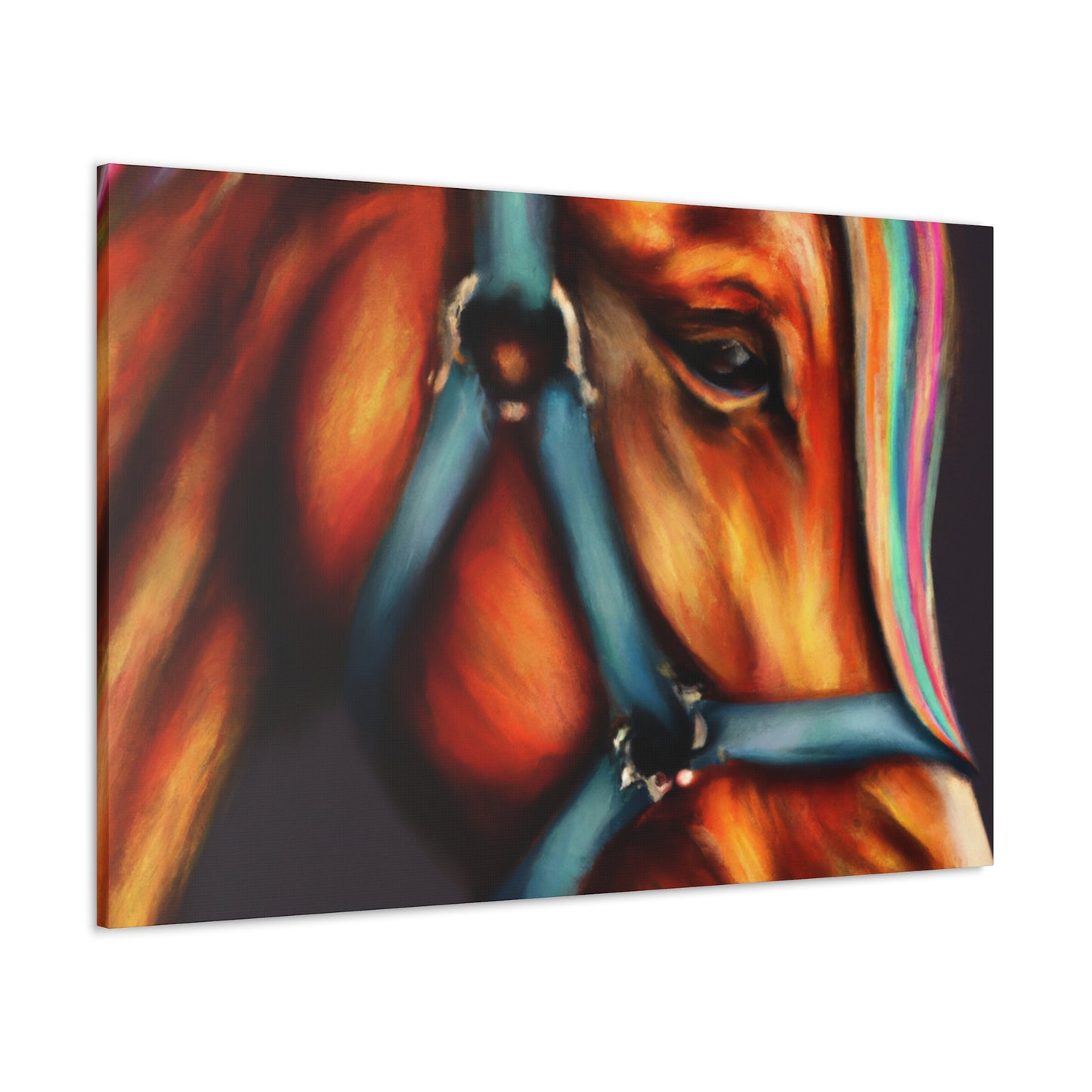 Rainbow Equine. - Canvas