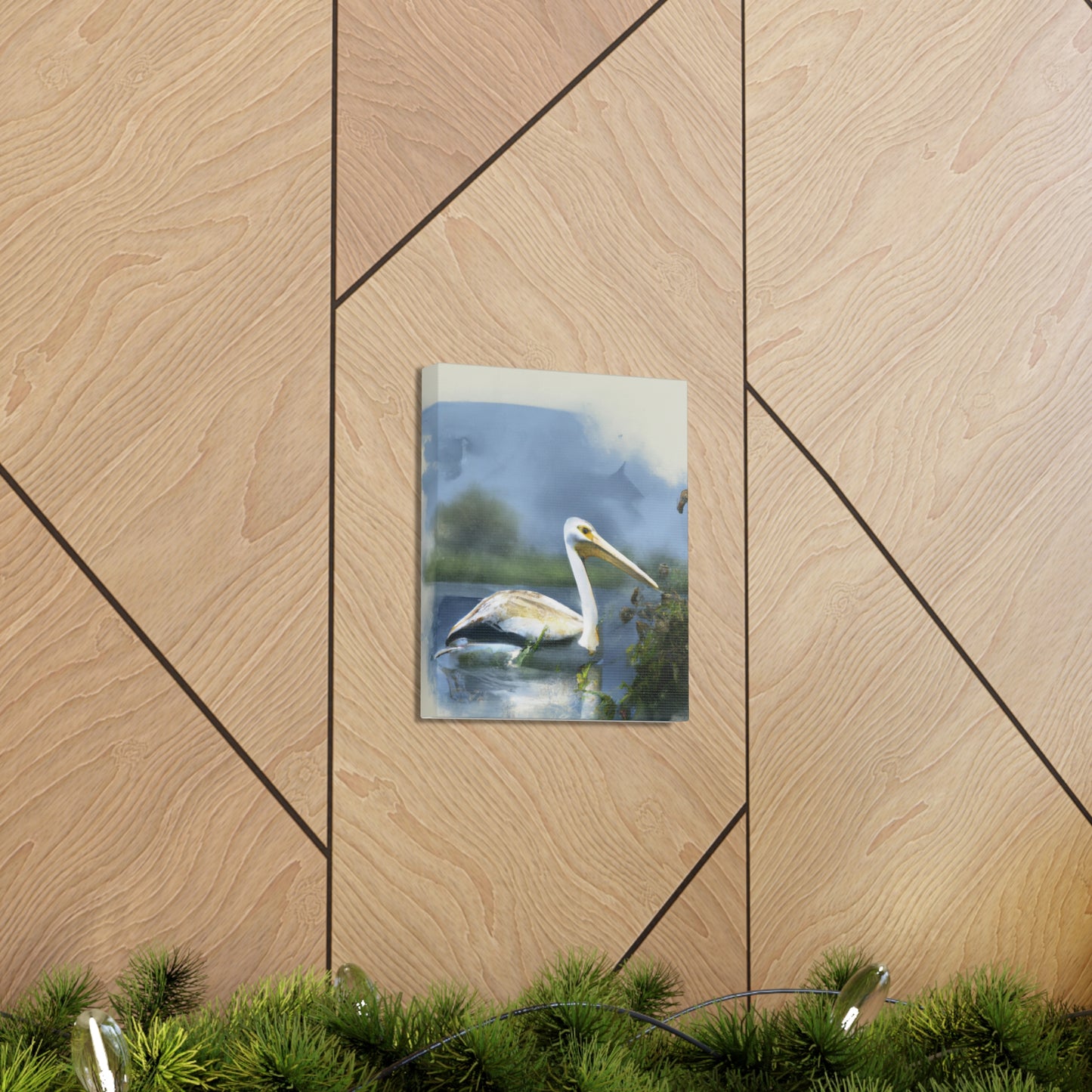 Majestic Water Pelican - Canvas