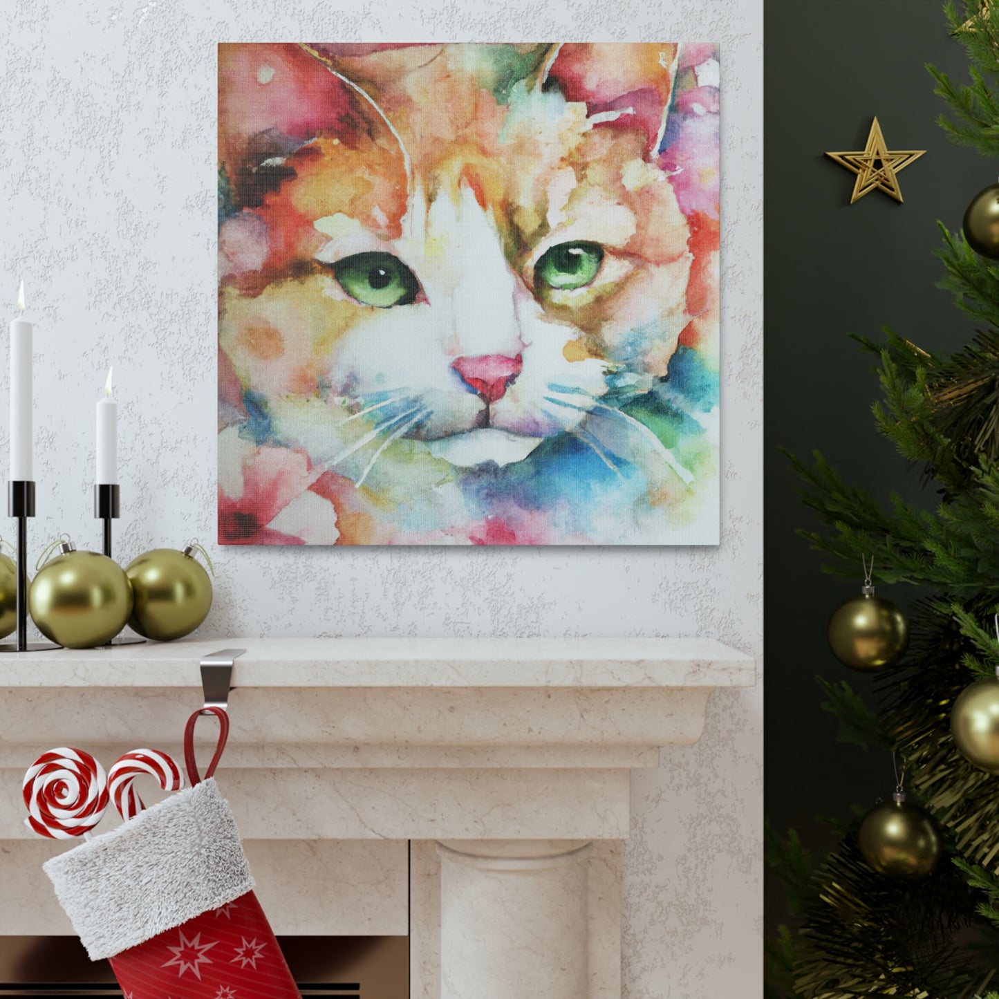 Cat Florabundance. - Canvas