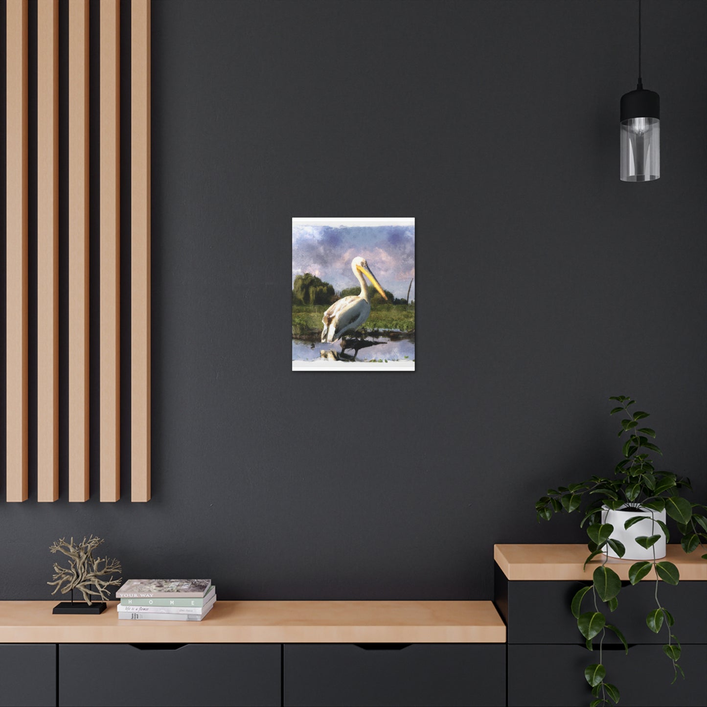 Marshy Pelican Dream - Canvas