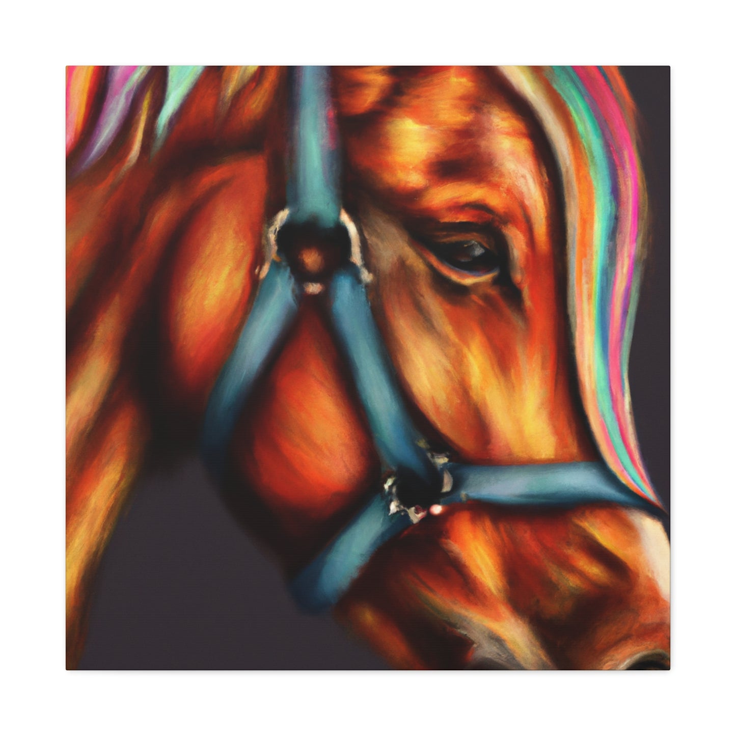 Rainbow Equine. - Canvas