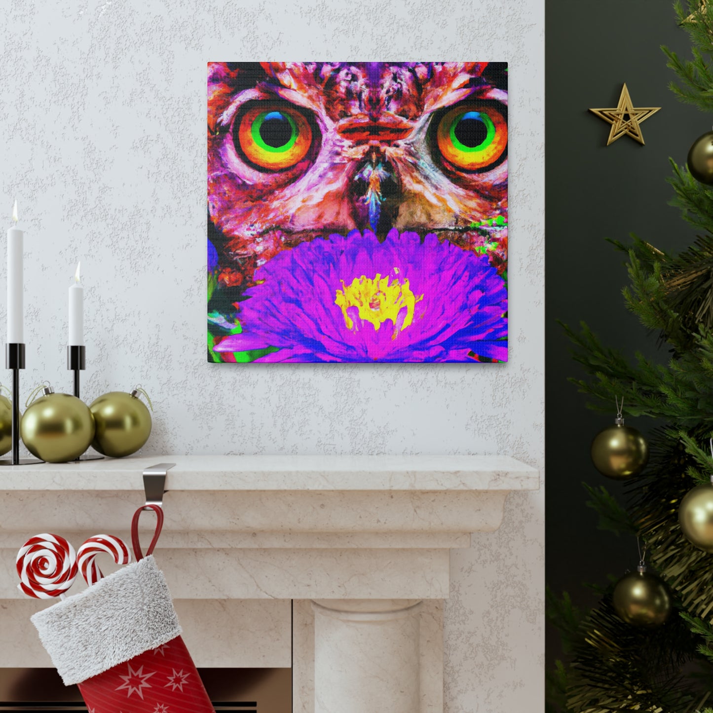 Owl's Oasis - Canvas