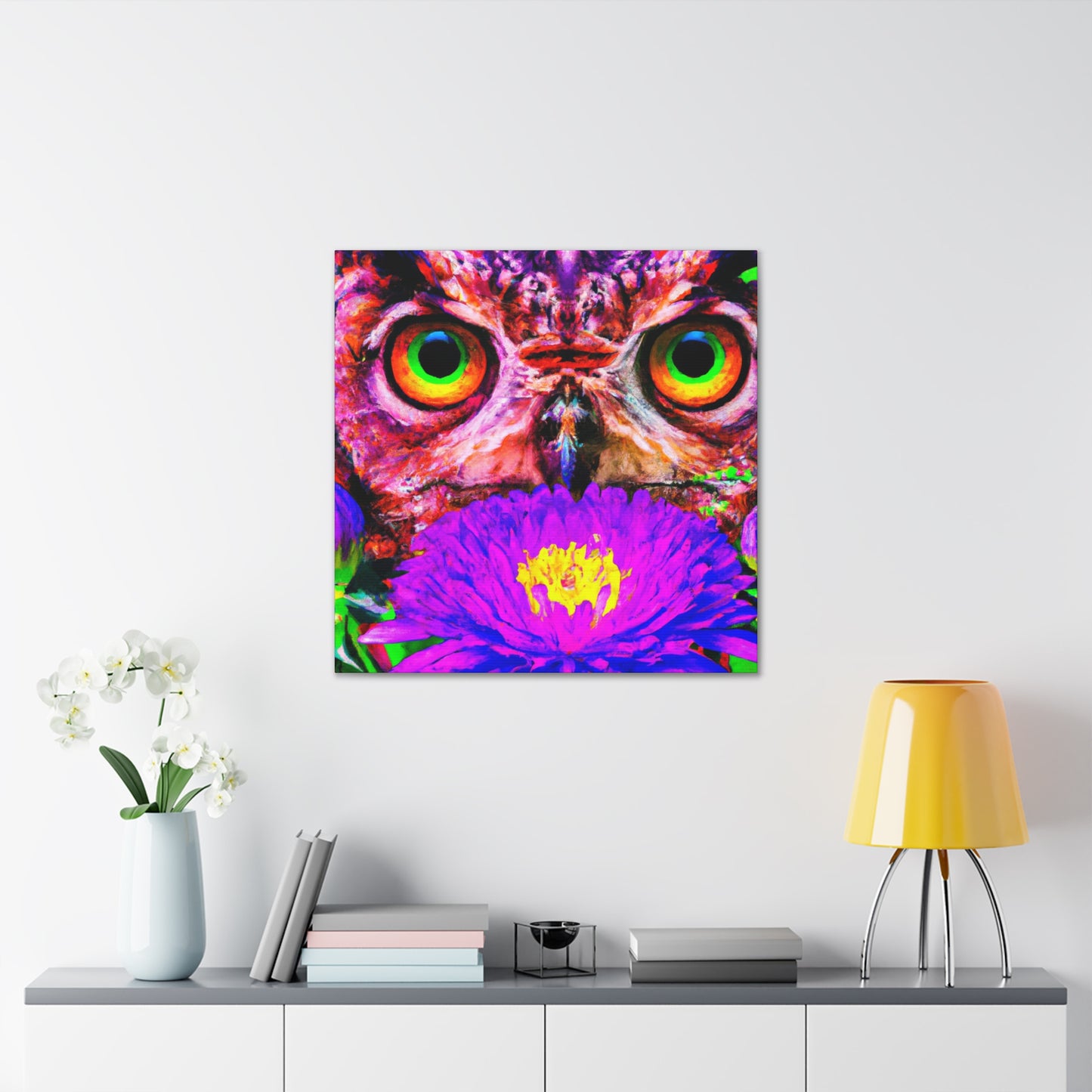 Owl's Oasis - Canvas
