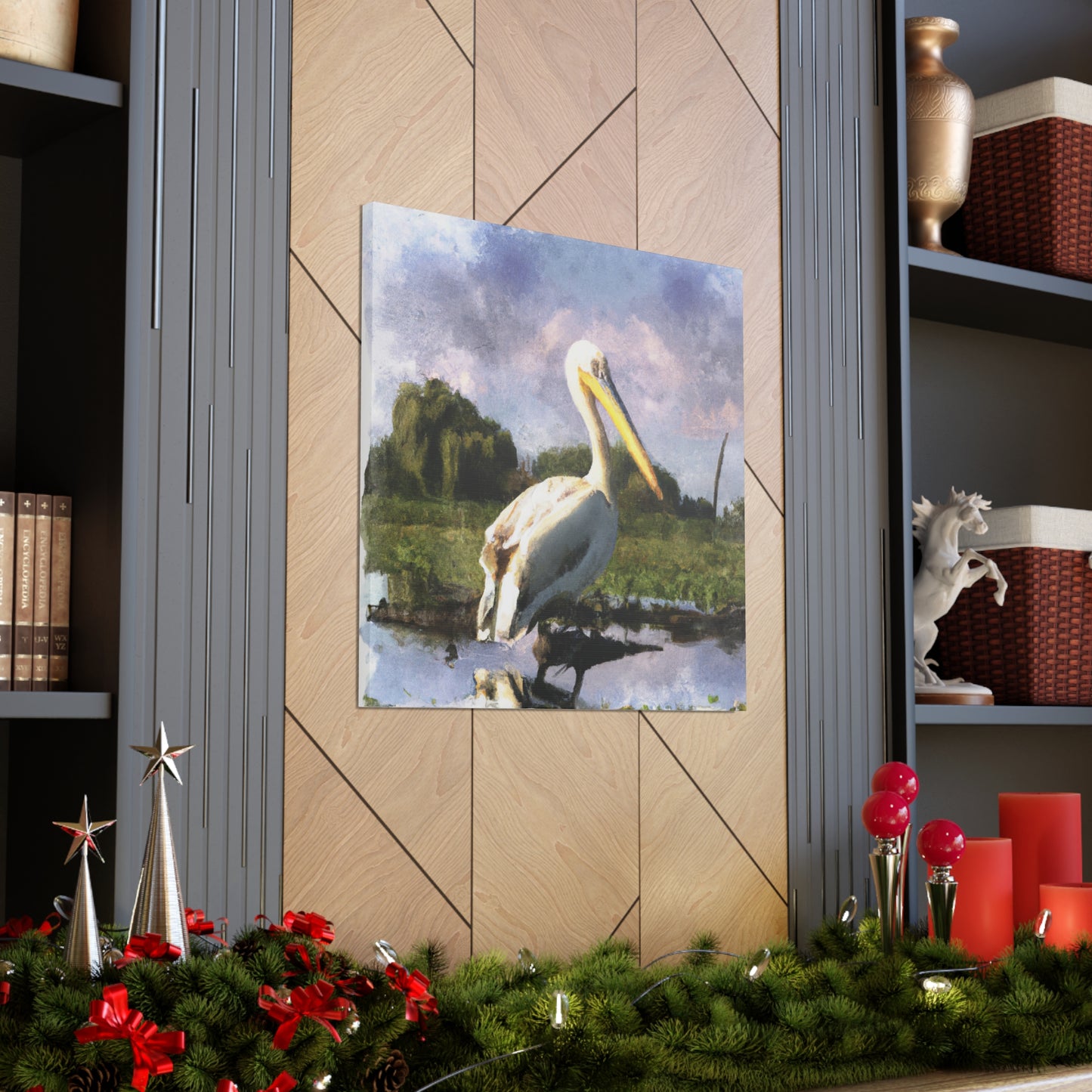 Marshy Pelican Dream - Canvas