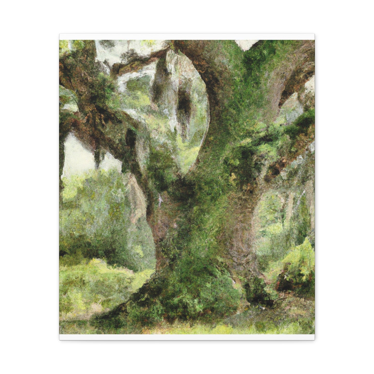 Mystic Moss Tree. - Canvas