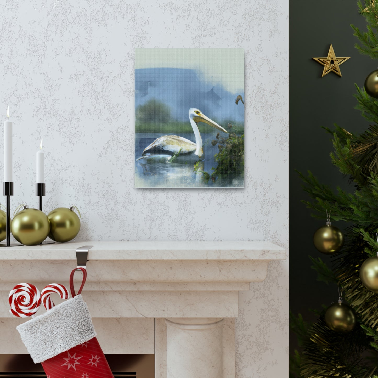 Majestic Water Pelican - Canvas