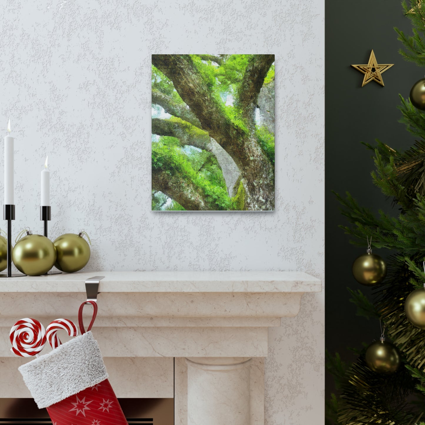 Vibrant Forest Dream. - Canvas