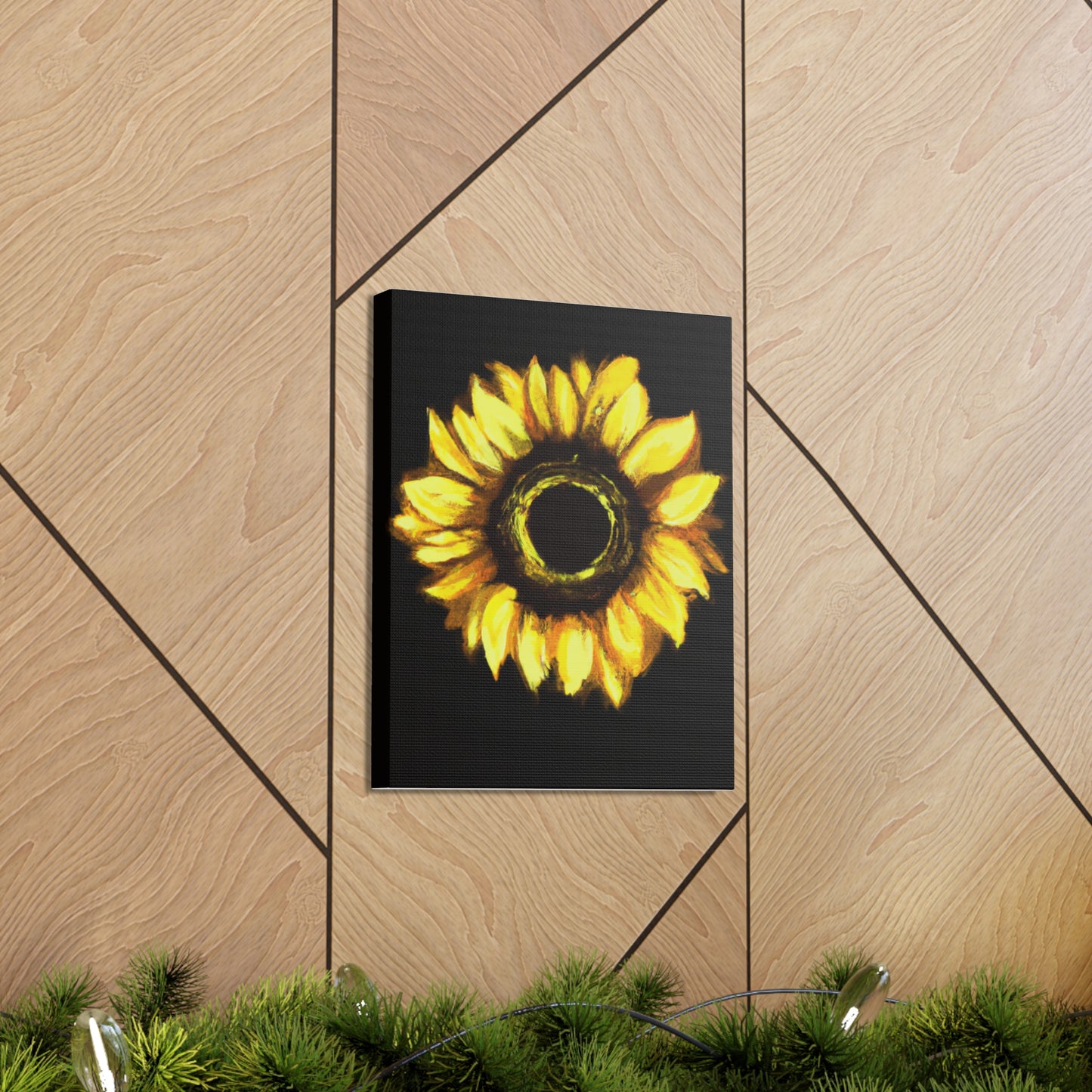 Sunflower Sparkle Glow. - Canvas