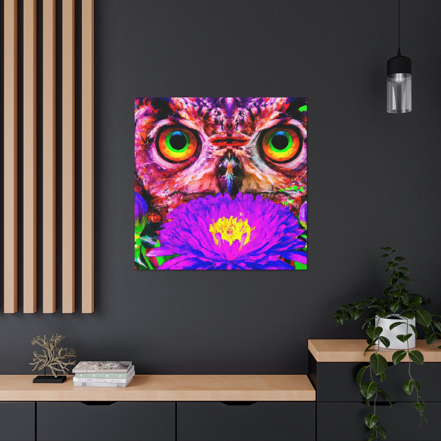 Owl's Oasis - Canvas