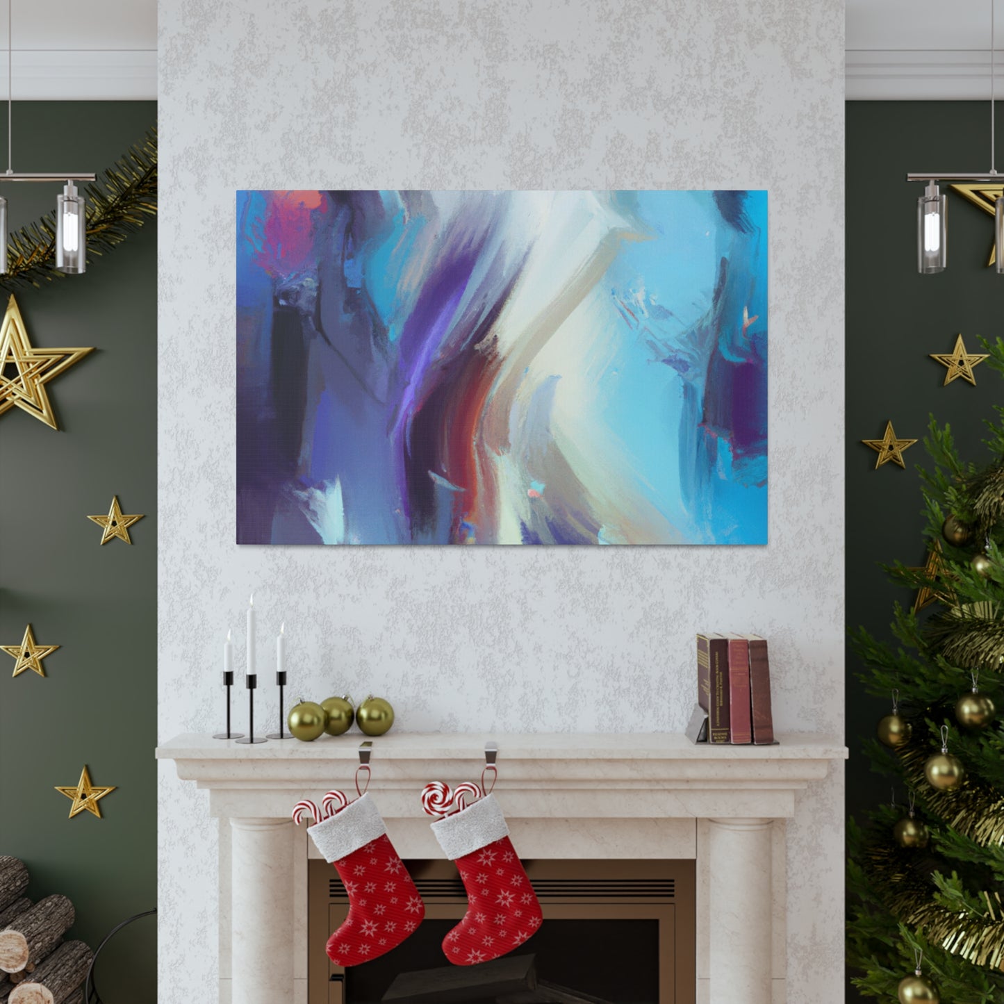 Colorful Splatter Unleashed. - Canvas