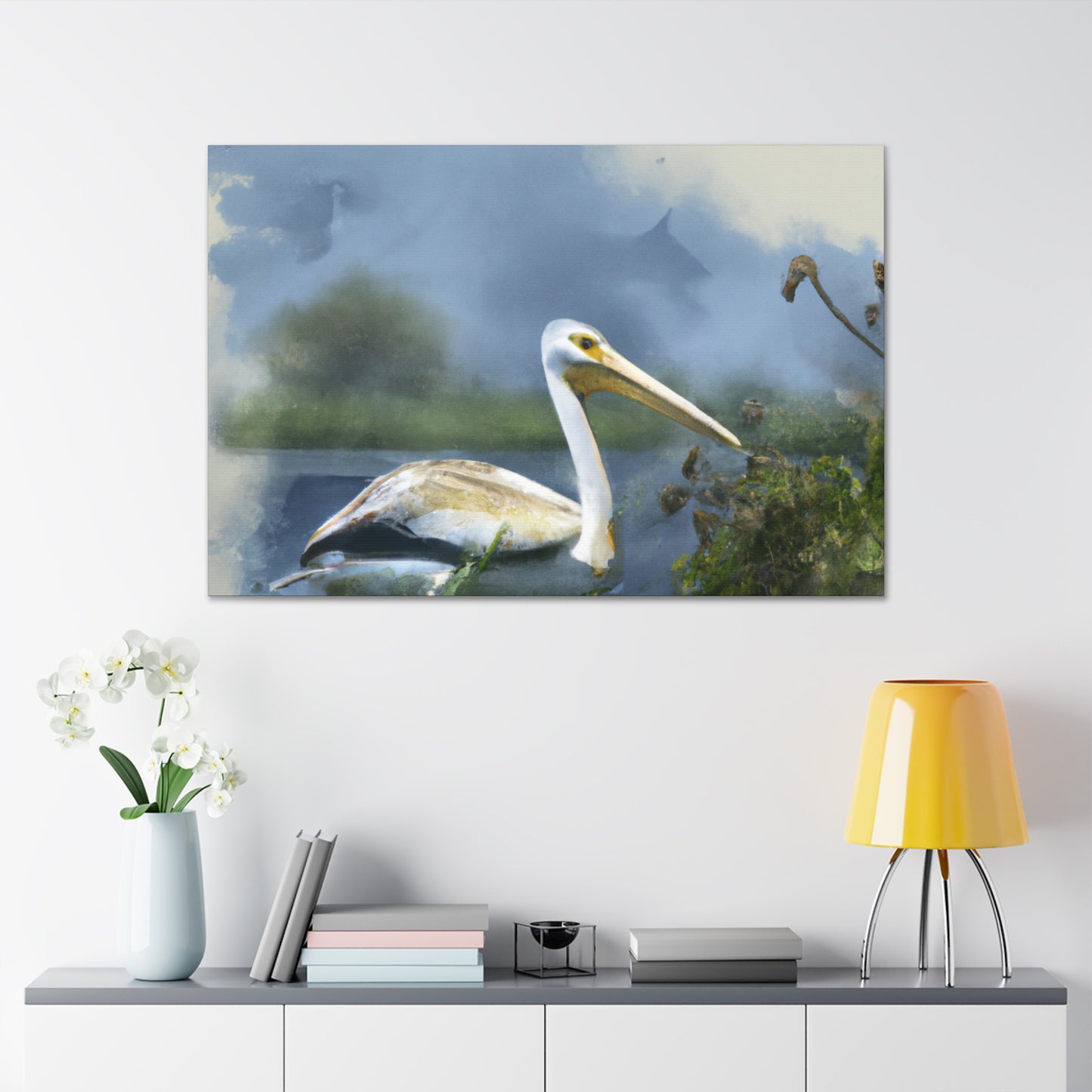 Majestic Water Pelican - Canvas