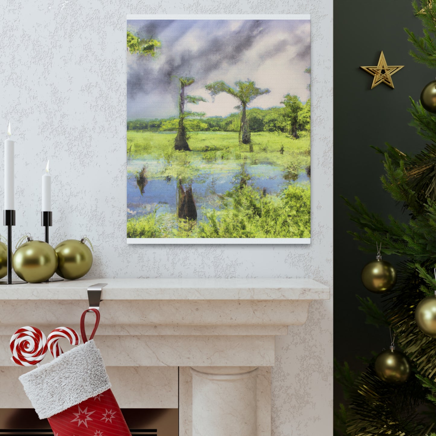 Dreamy Cypress Eden - Canvas