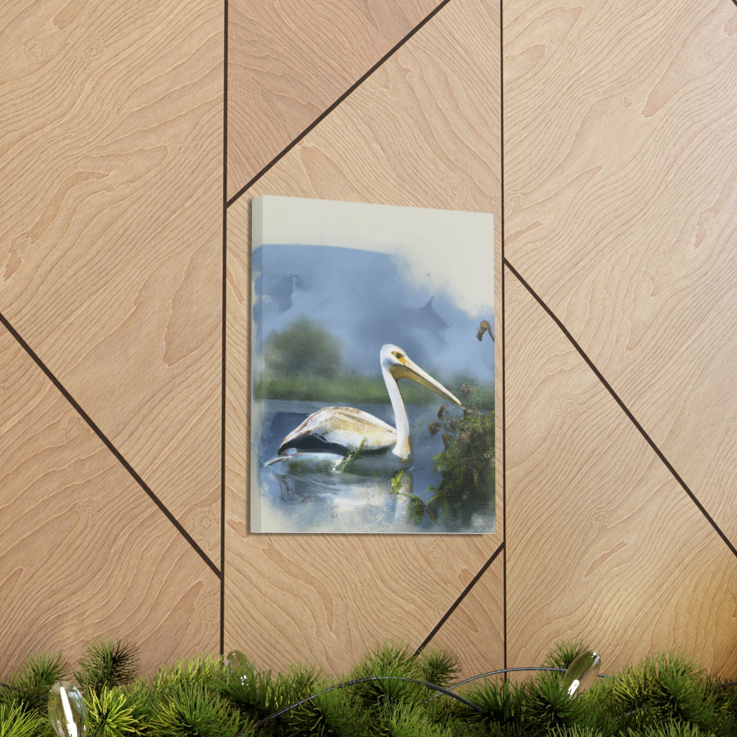Majestic Water Pelican - Canvas