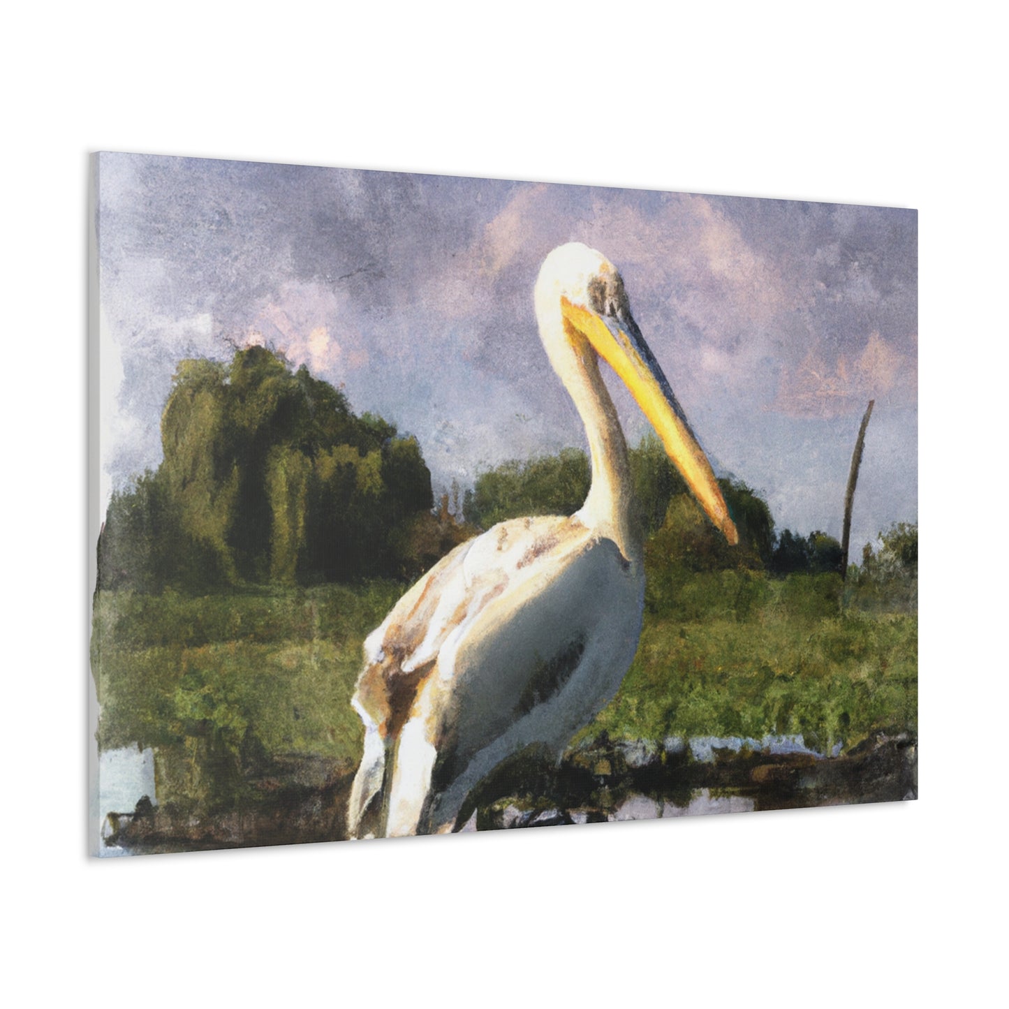 Marshy Pelican Dream - Canvas