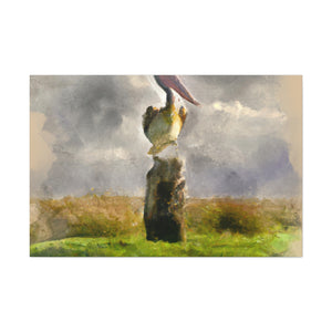 Marshy Pelican Vista - Canvas