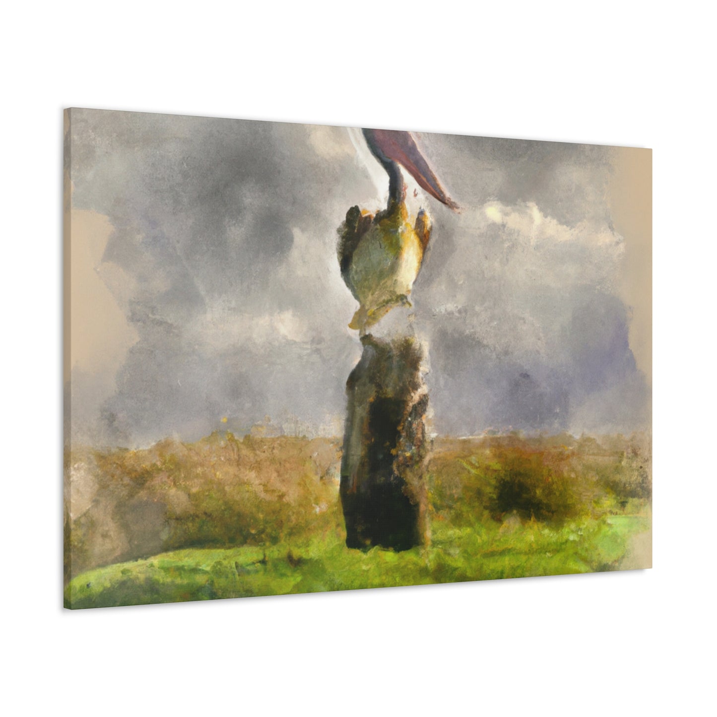 Marshy Pelican Vista - Canvas