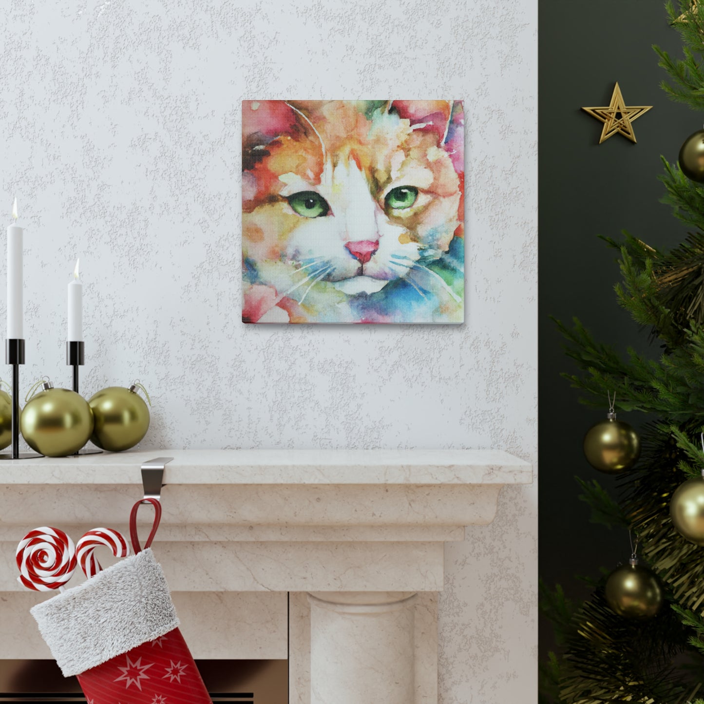Cat Florabundance. - Canvas