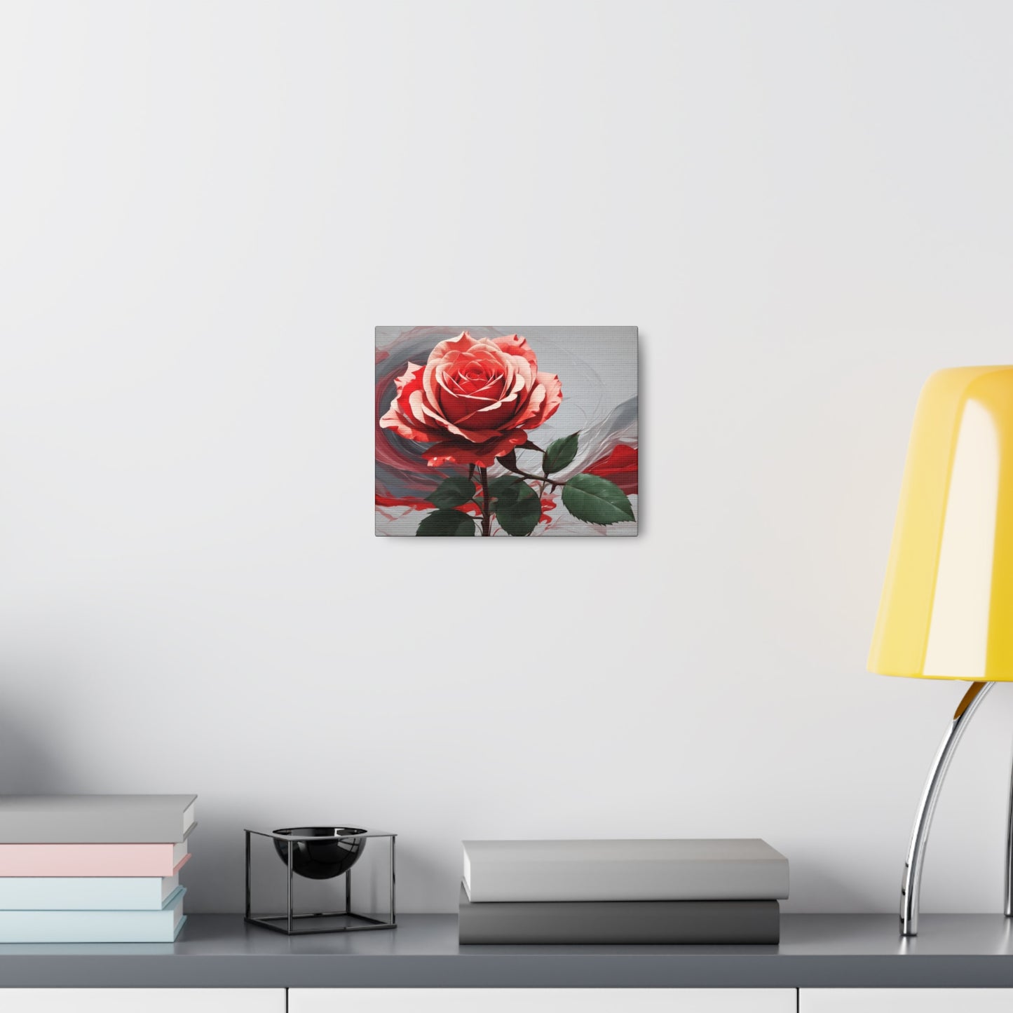 Red Rose Splendor - Canvas