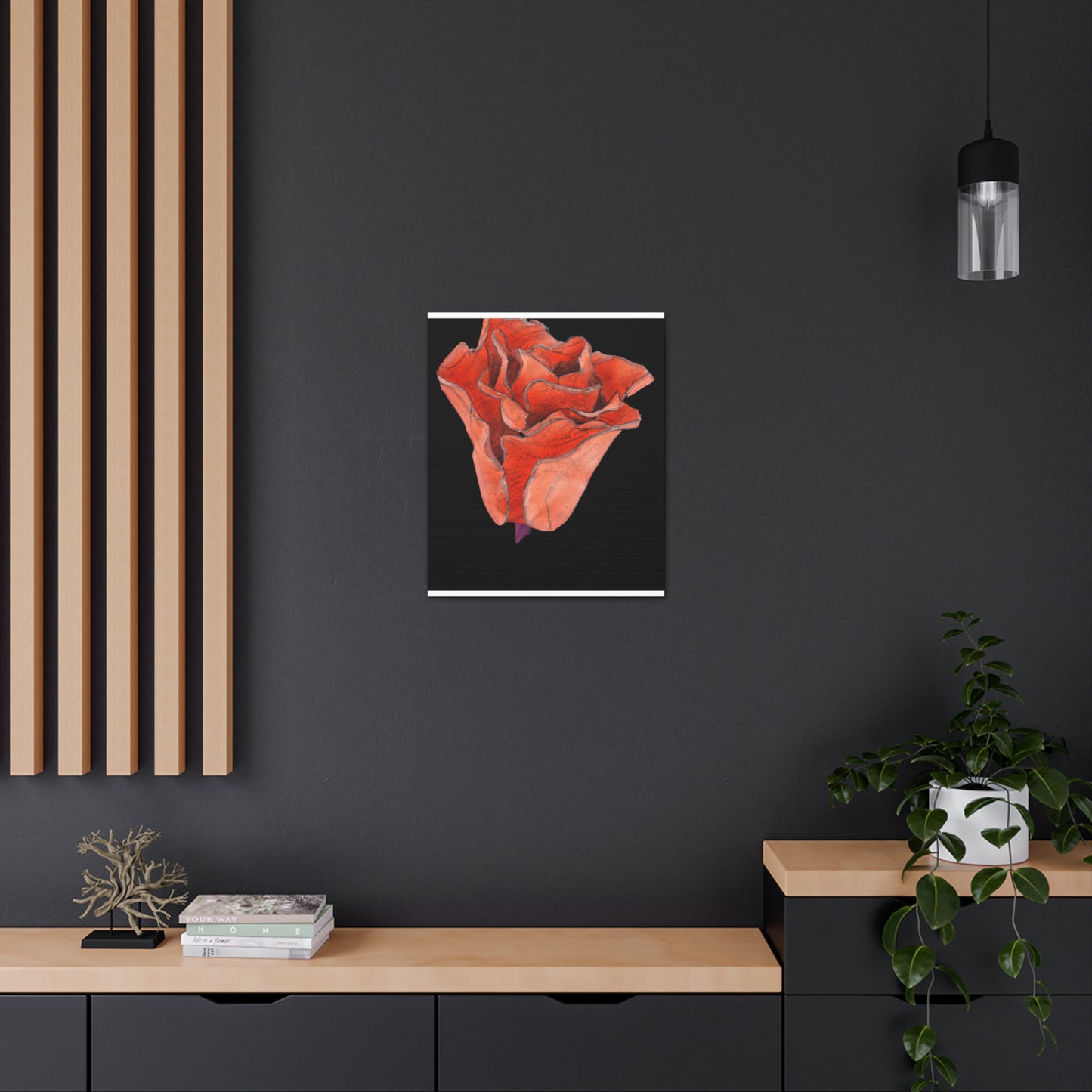Abstract Blush Bloom - Canvas