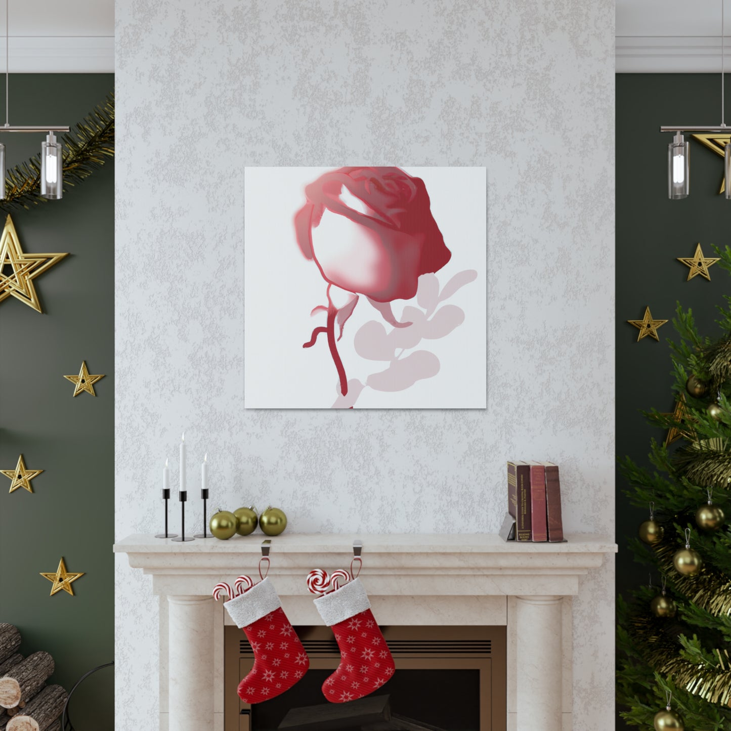 Abstract Floral Blush - Canvas
