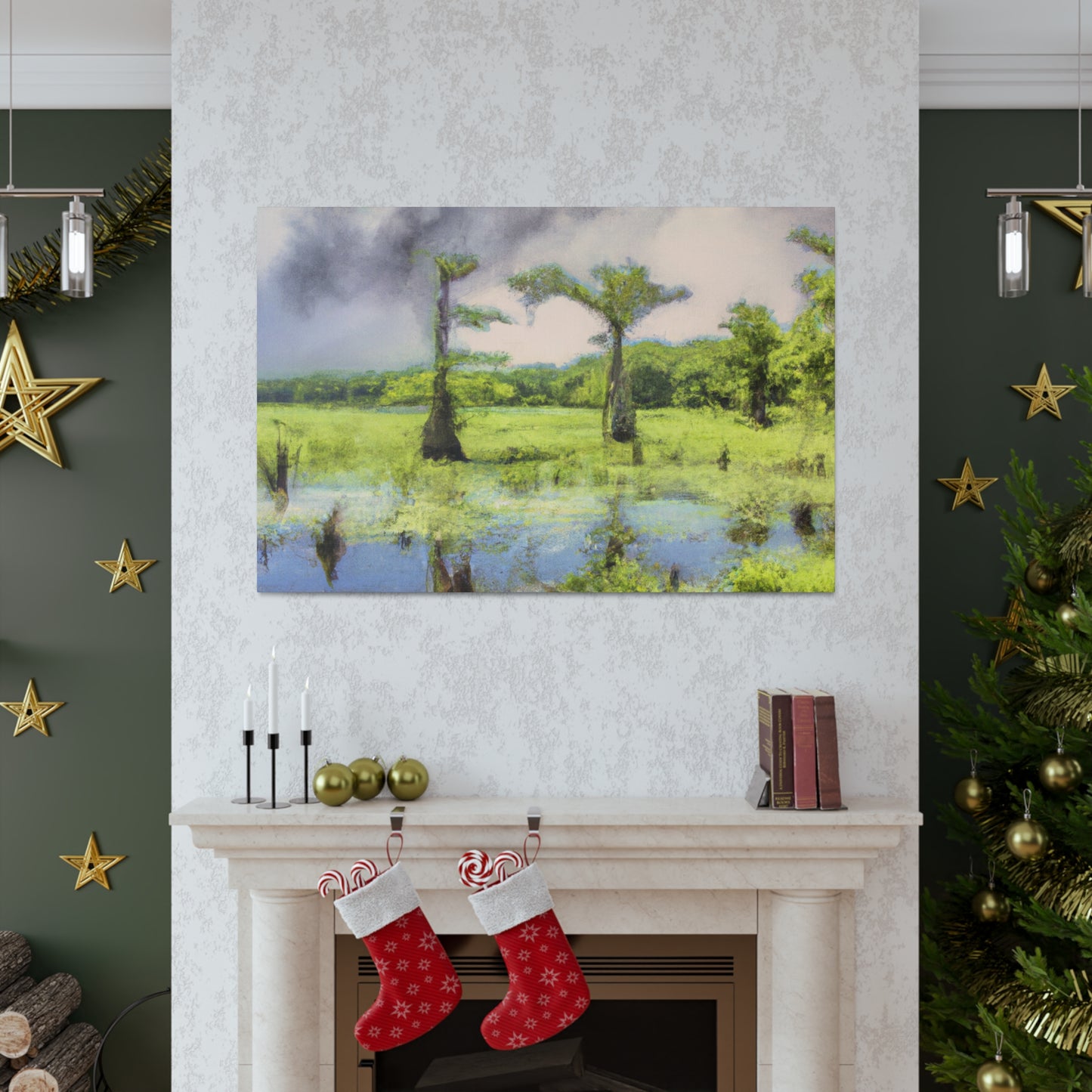 Dreamy Cypress Eden - Canvas