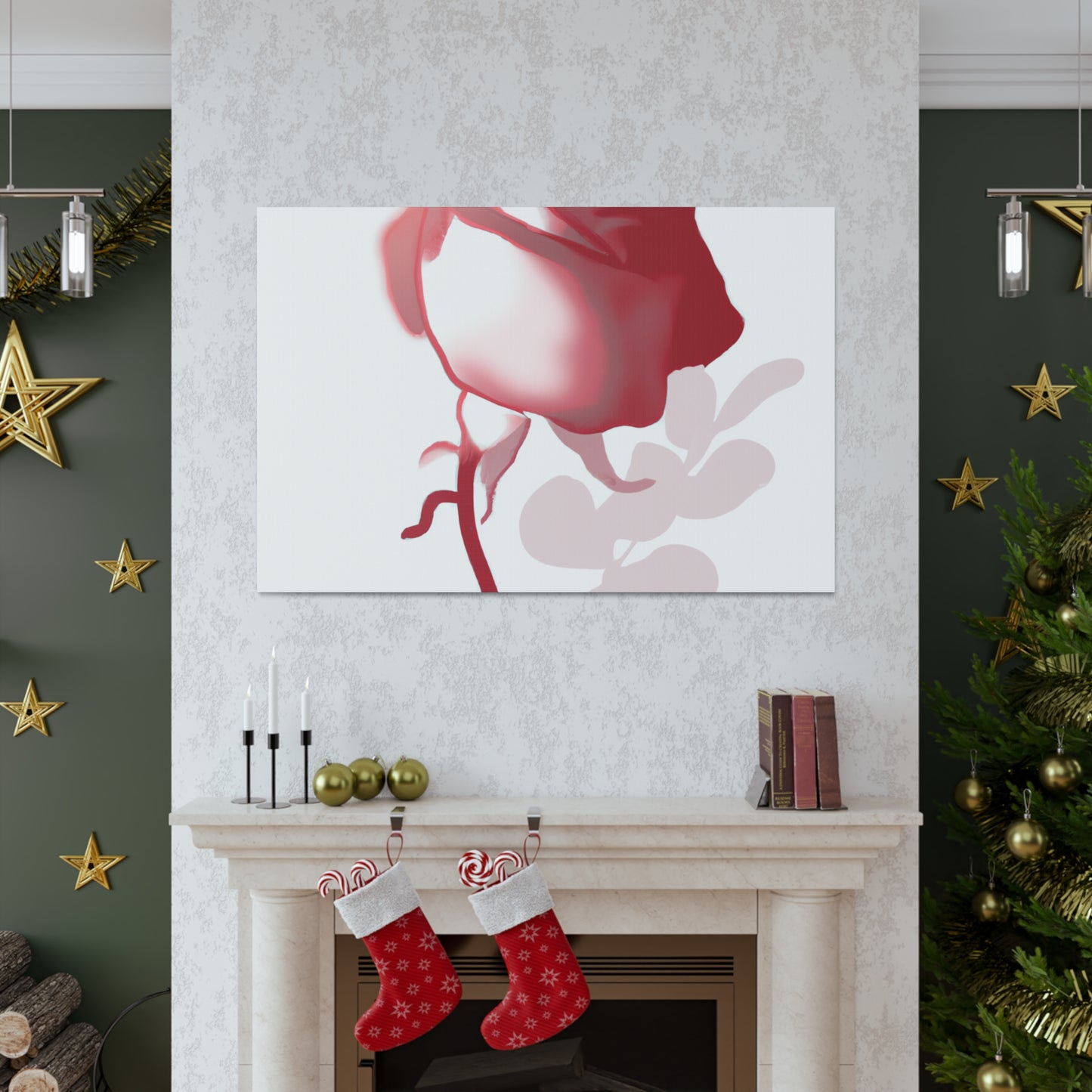 Abstract Floral Blush - Canvas