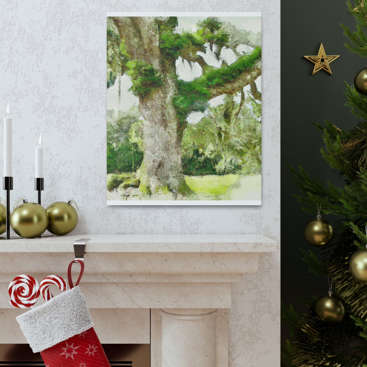Rural Splendor Moss - Canvas