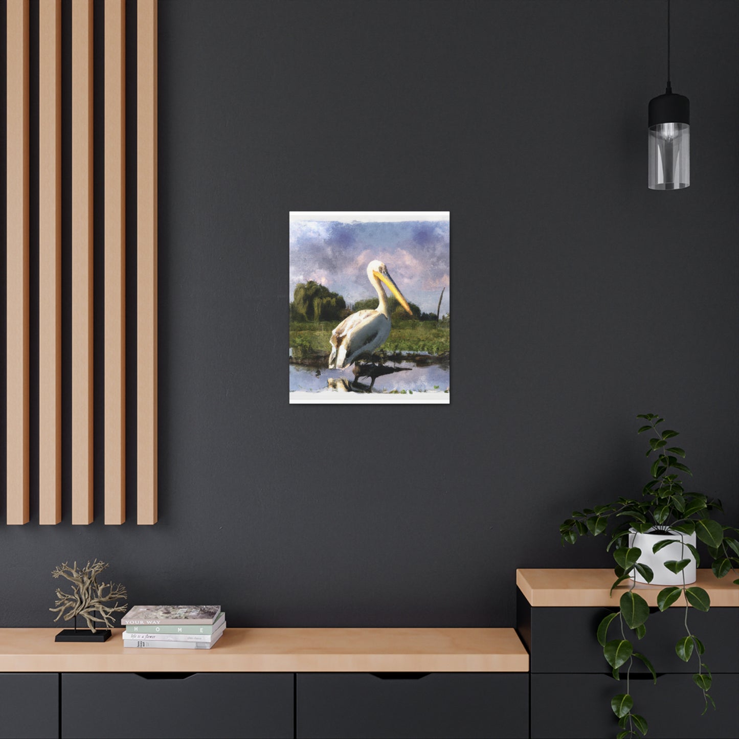 Marshy Pelican Dream - Canvas