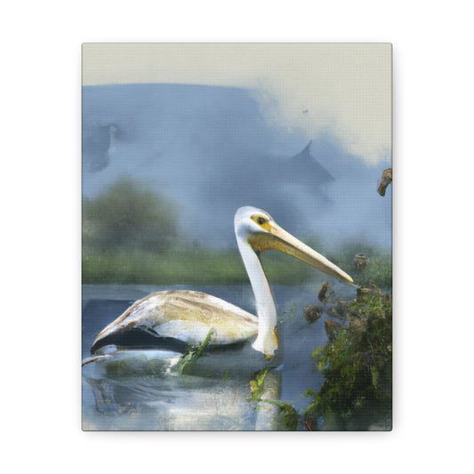 Majestic Water Pelican - Canvas