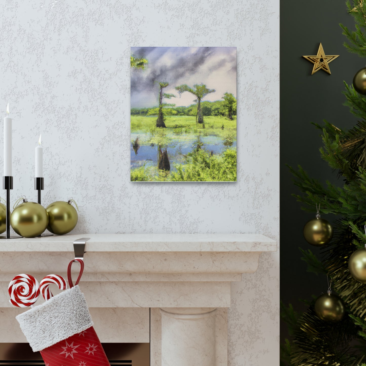 Dreamy Cypress Eden - Canvas