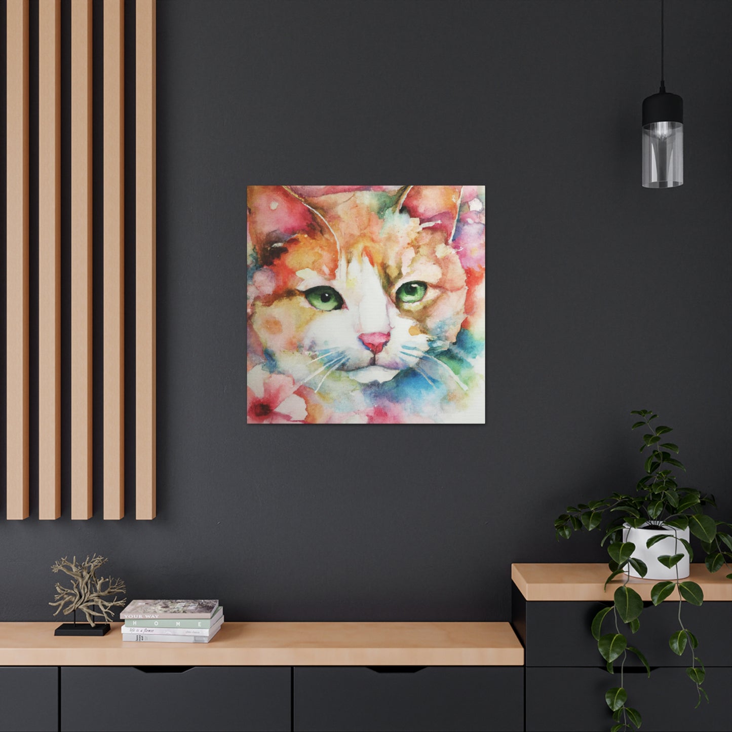 Cat Florabundance. - Canvas