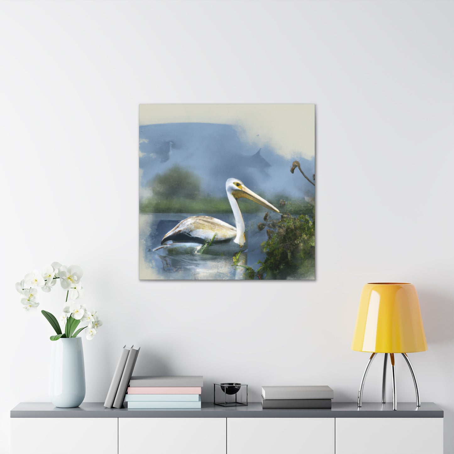 Majestic Water Pelican - Canvas