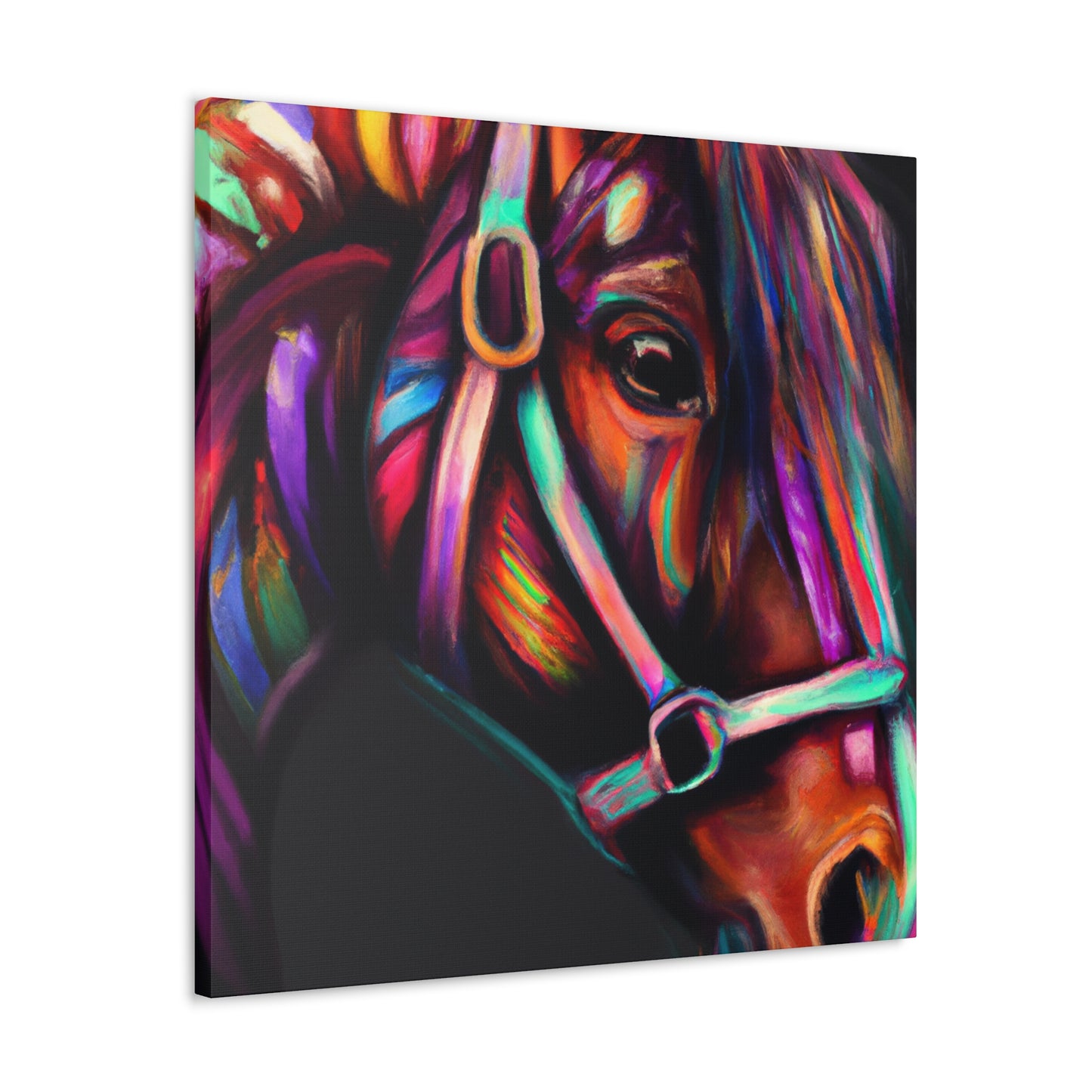 Rainbow Nuzzle - Canvas