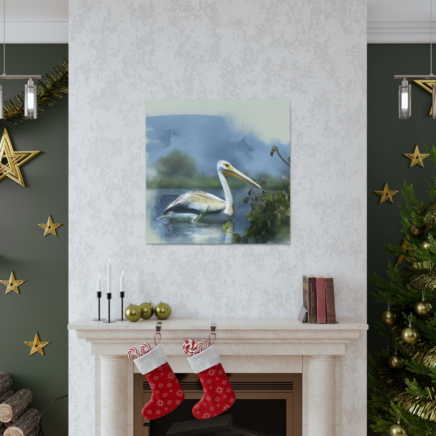 Majestic Water Pelican - Canvas