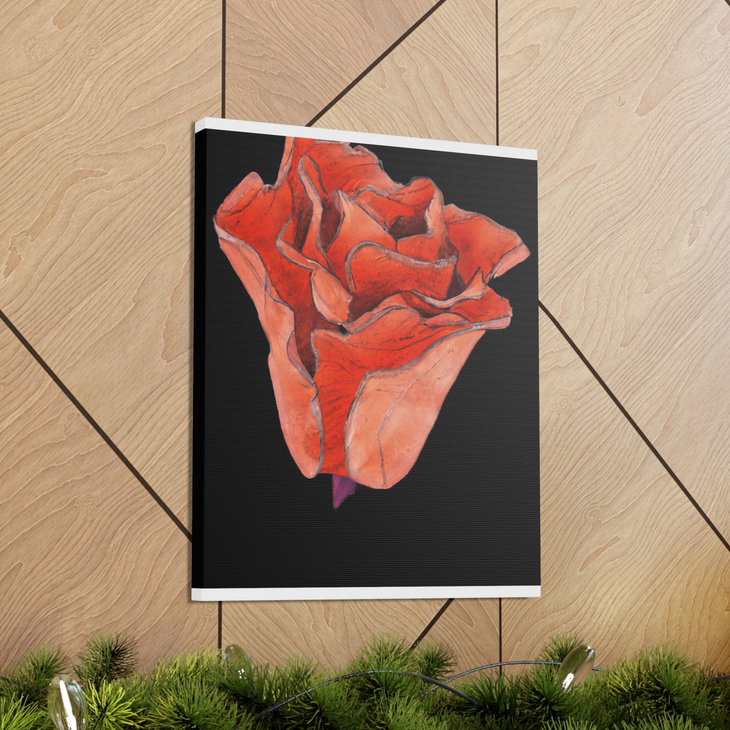 Abstract Blush Bloom - Canvas