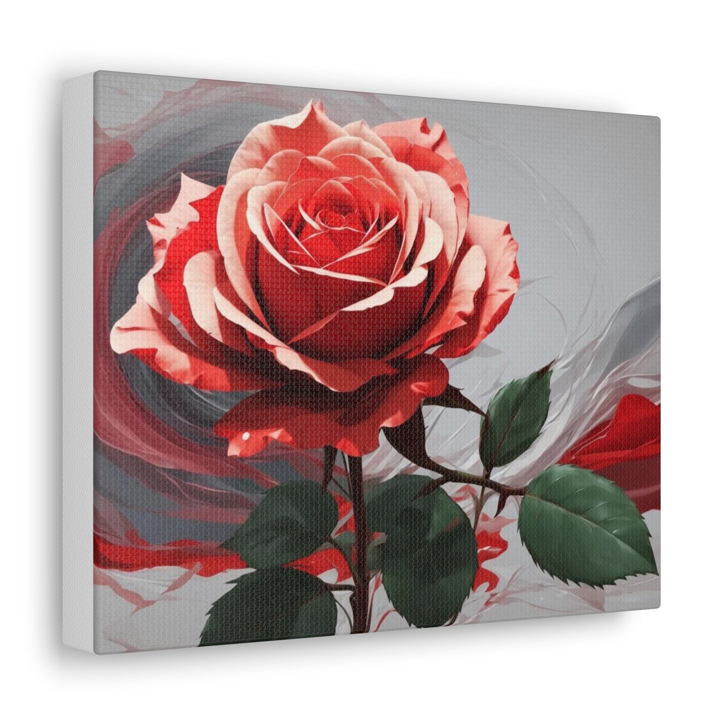 Red Rose Splendor - Canvas