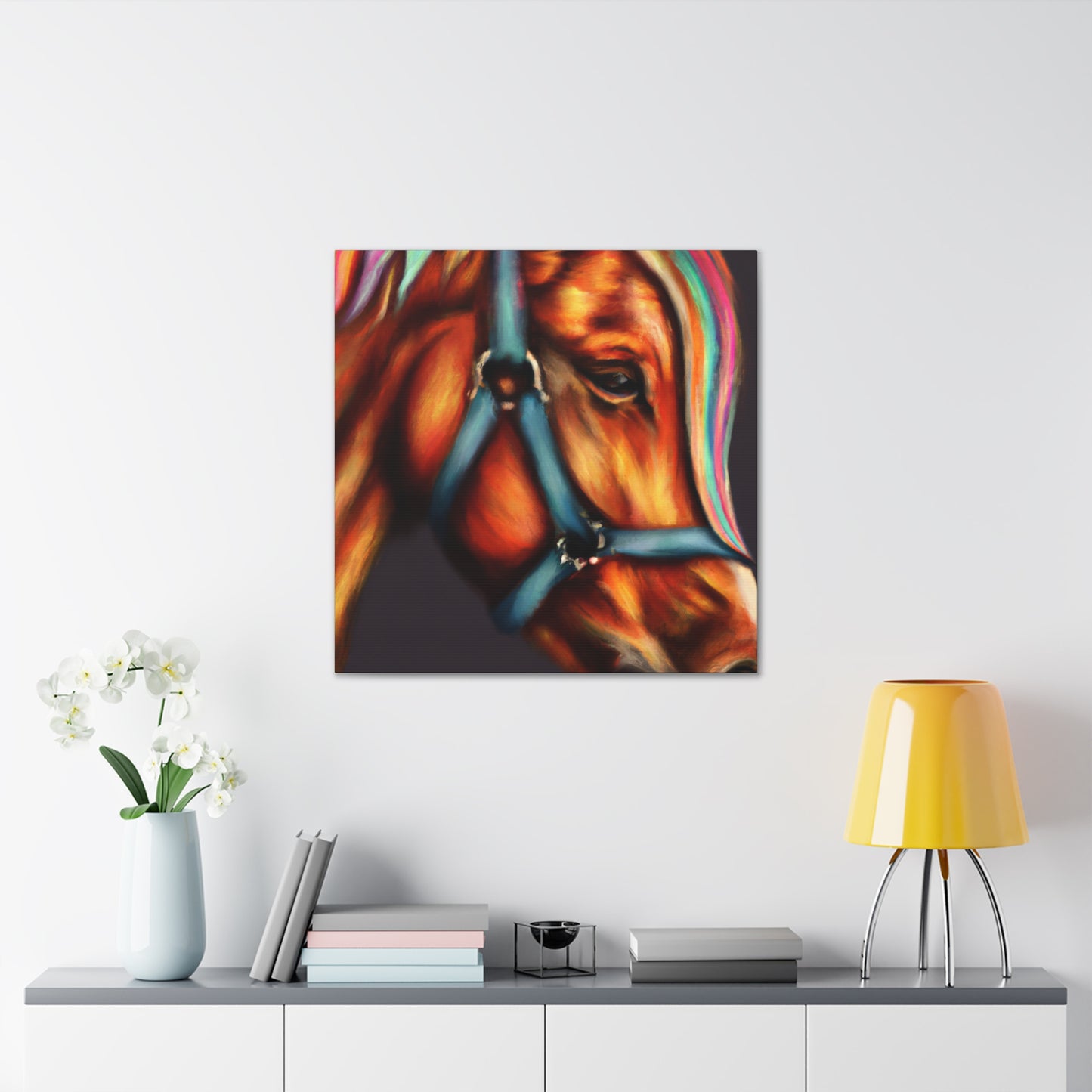 Rainbow Equine. - Canvas