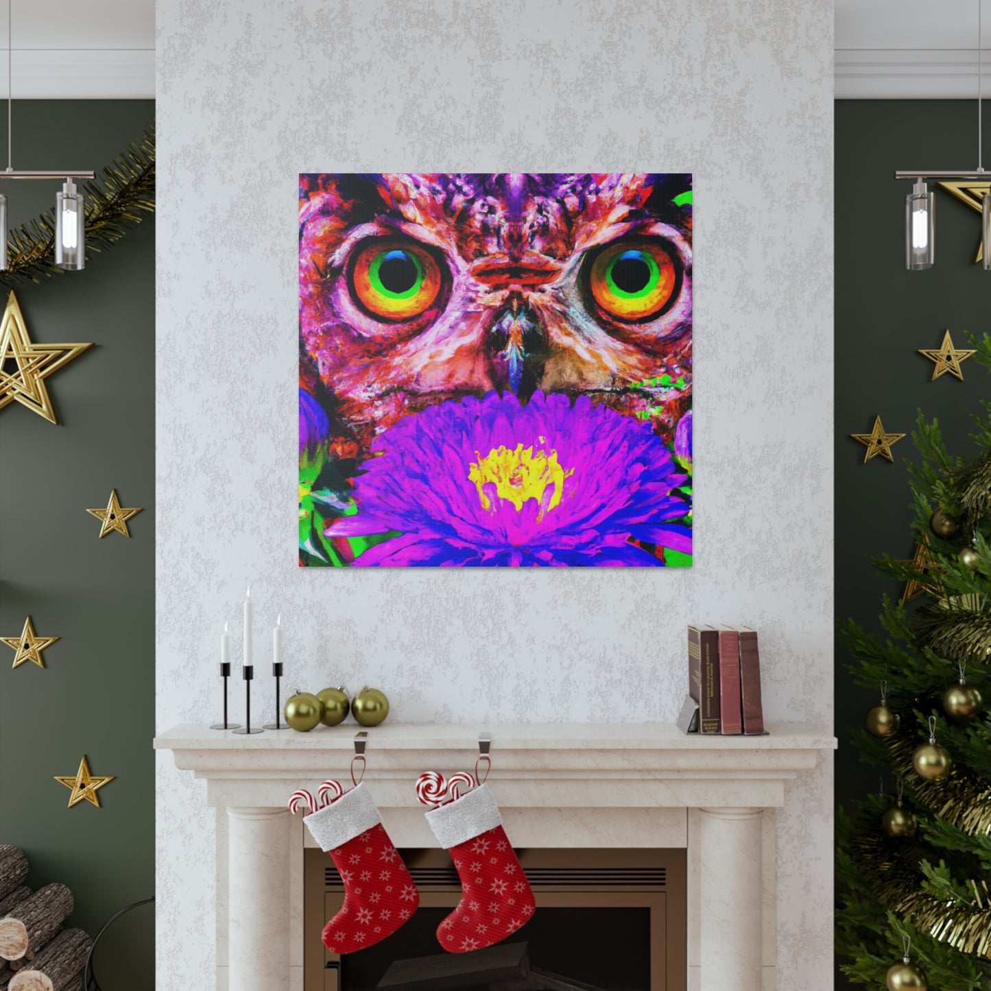 Owl's Oasis - Canvas