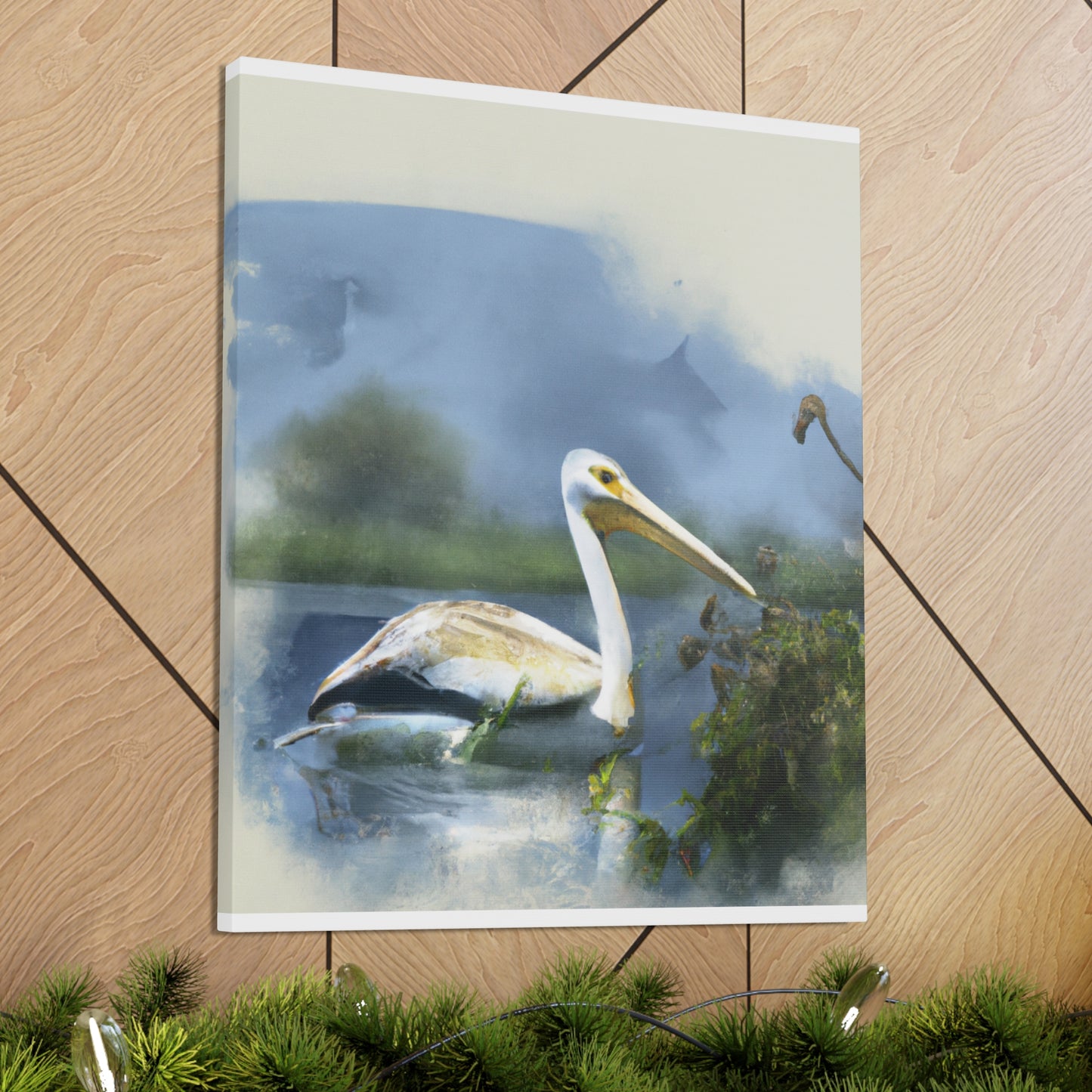 Majestic Water Pelican - Canvas
