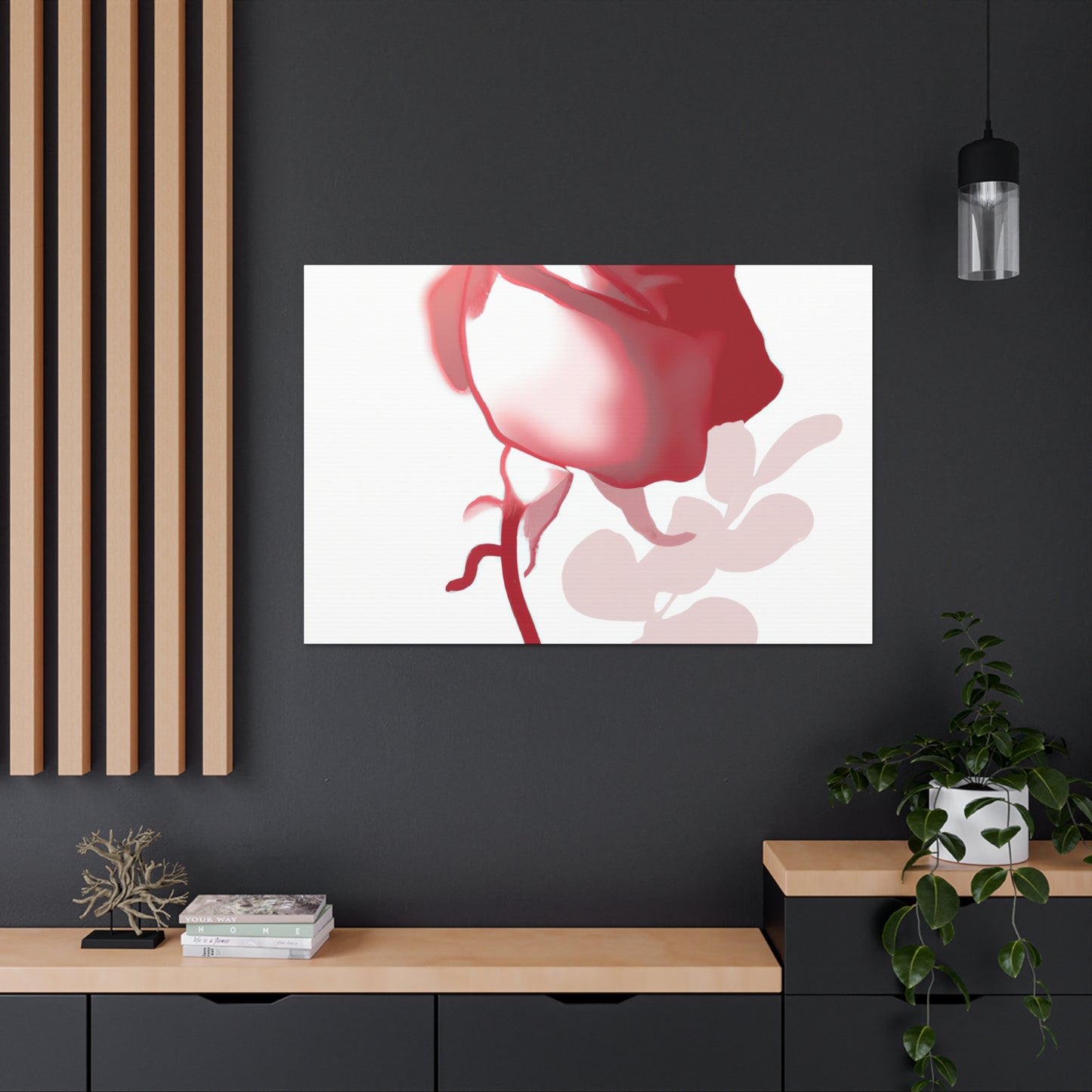 Abstract Floral Blush - Canvas