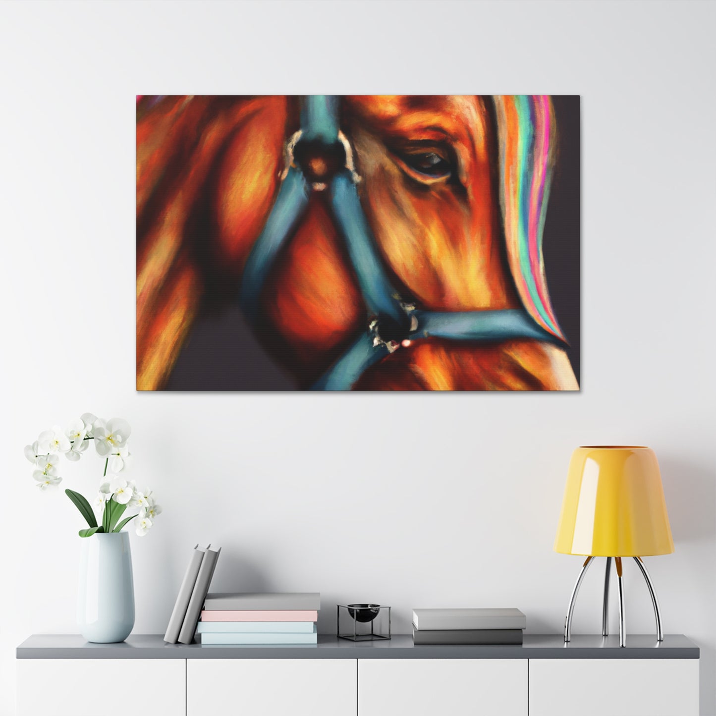 Rainbow Equine. - Canvas
