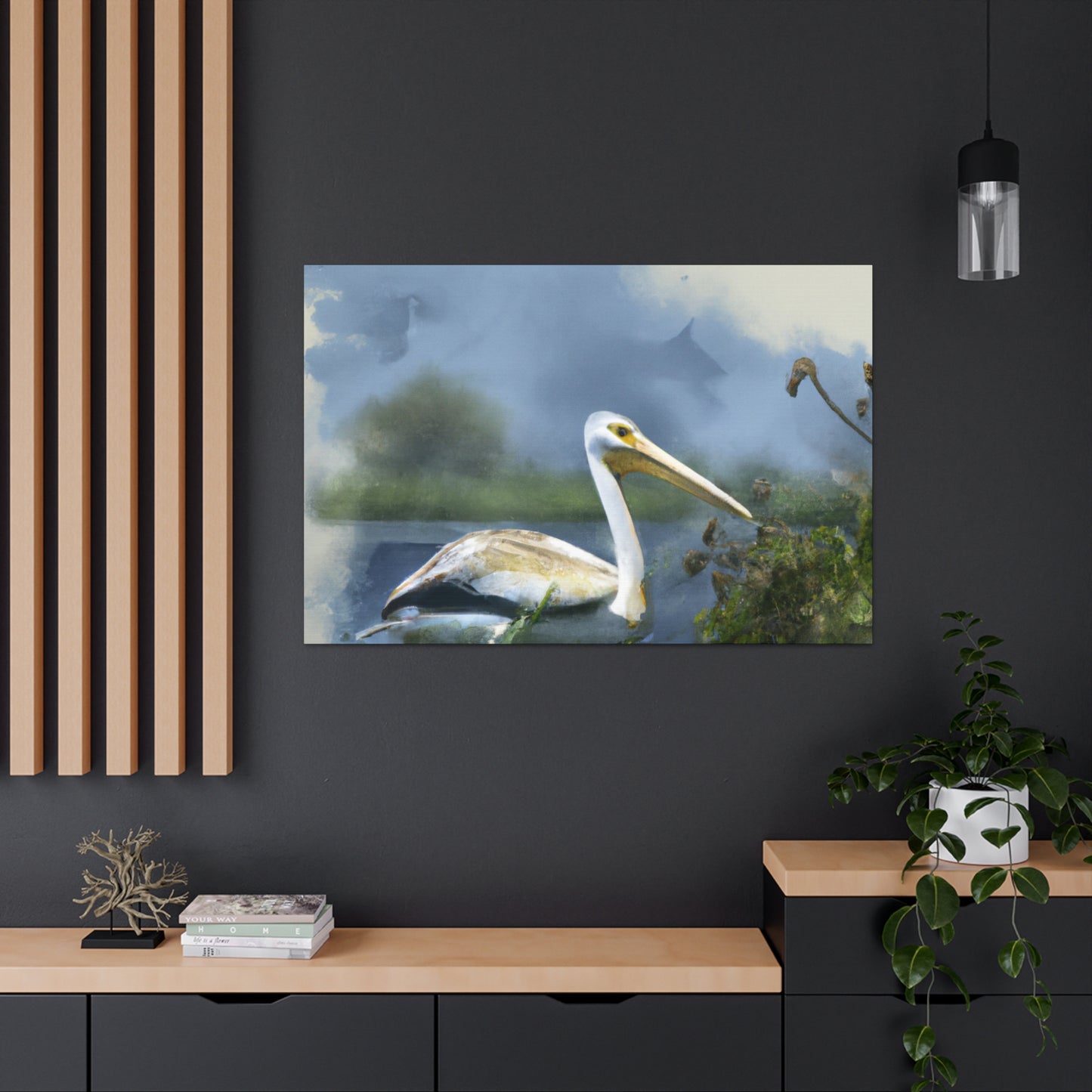 Majestic Water Pelican - Canvas