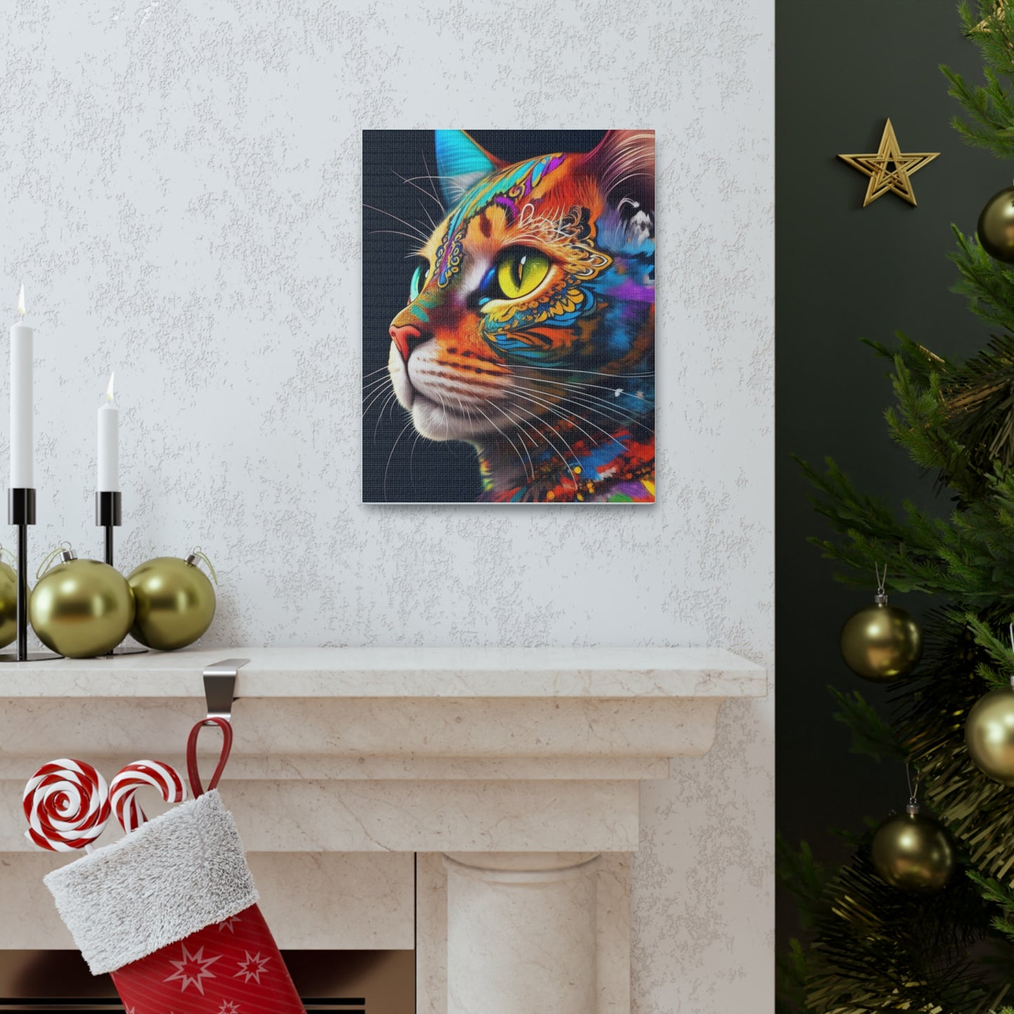 Whimsical Kitty - Canvas