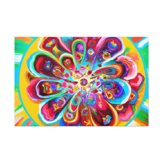 "Psychedelic Bloom" - Canvas