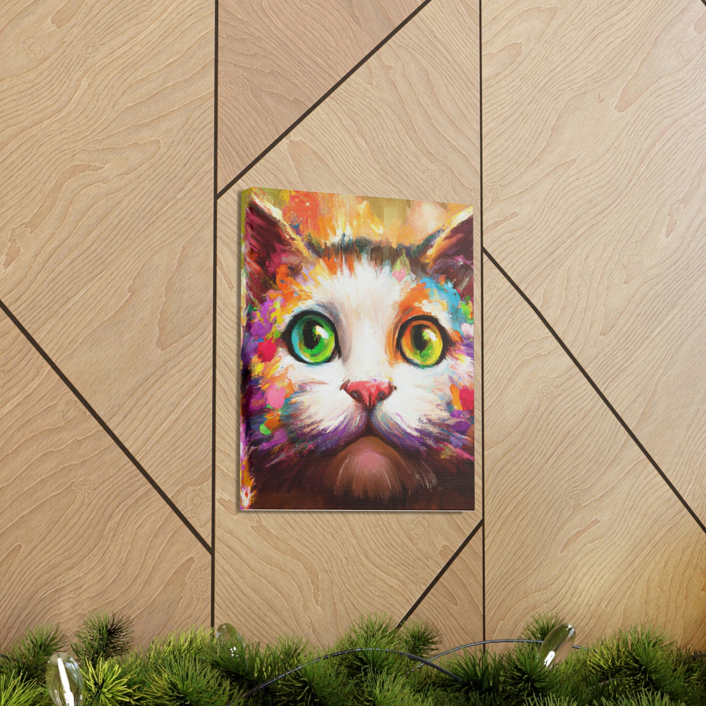 Feline Floral - Canvas