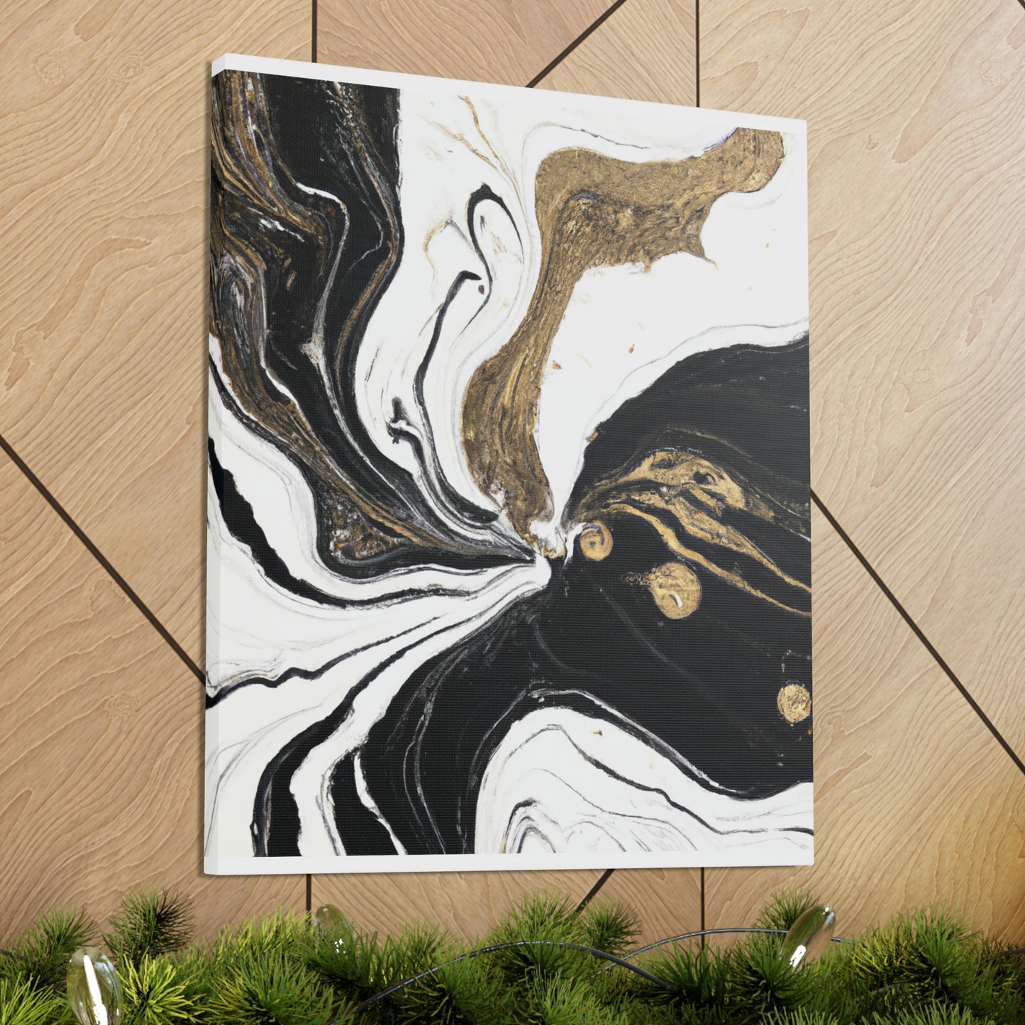 Golden Flux Flow. - Canvas