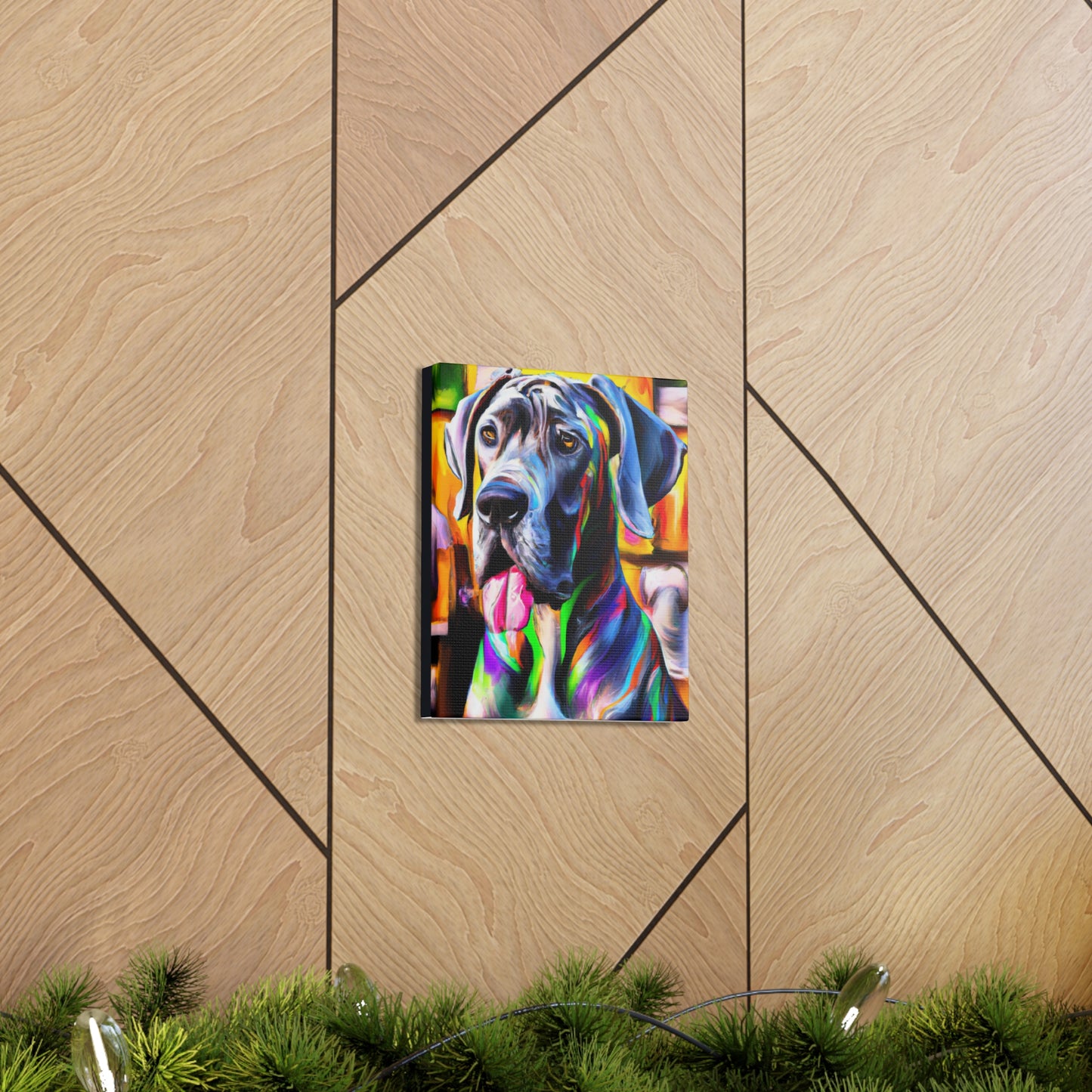 Colorful Canine Joy - Canvas